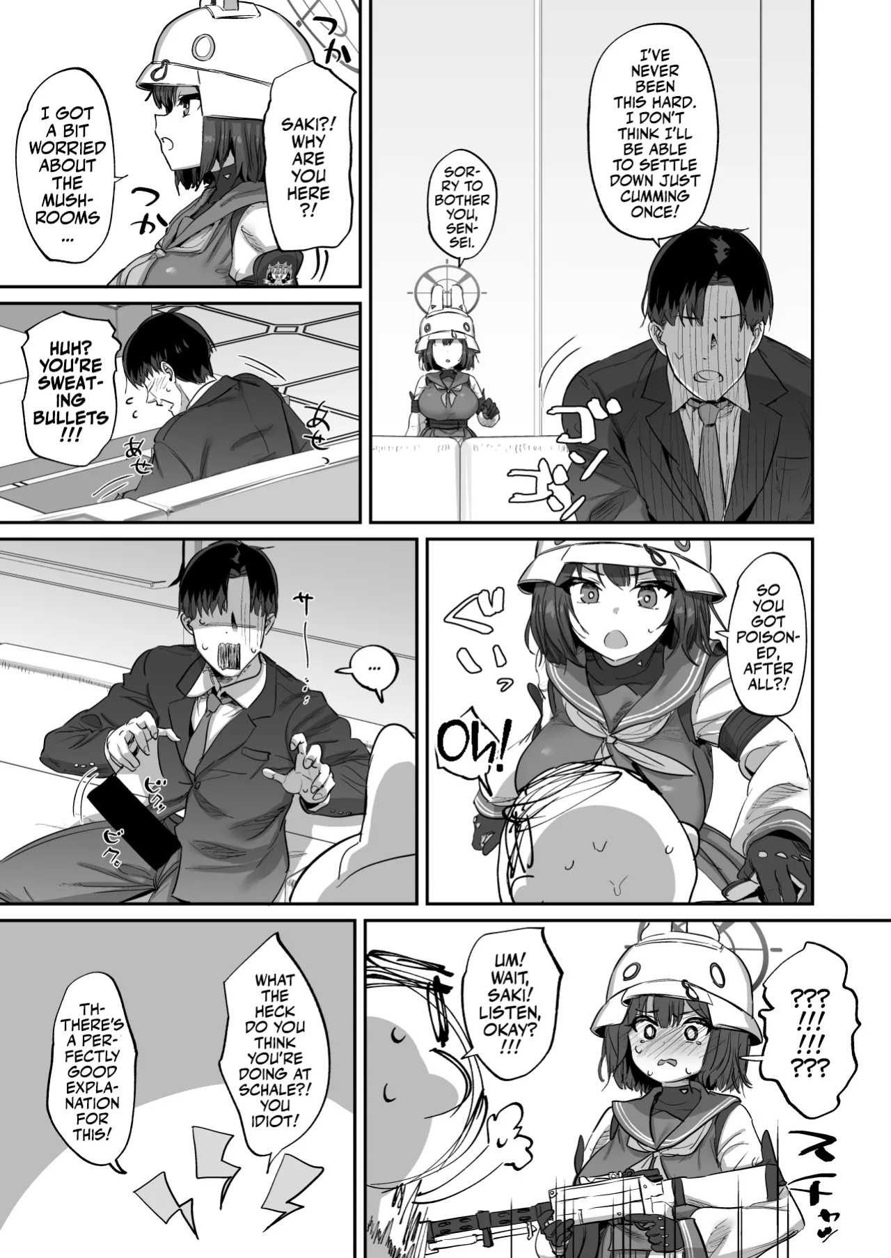 [Hikagemon (Tenpiboshi)] Saki to Iikoto | Sex with Saki (Blue Archive) [Team Rabu2]