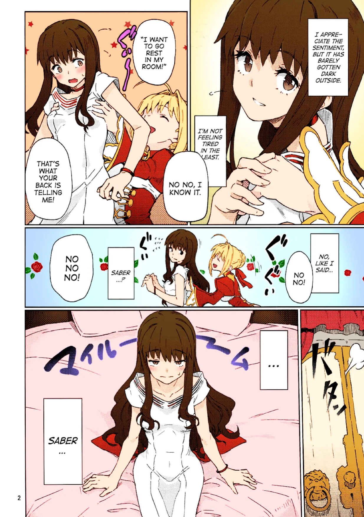 (COMIC1☆11) [Gokusaishiki (Aya Shachou)] Koutei Tokken sEXtella | Imperial Privilege sEXtella (Fate/EXTELLA) [ATF] [Colorized]