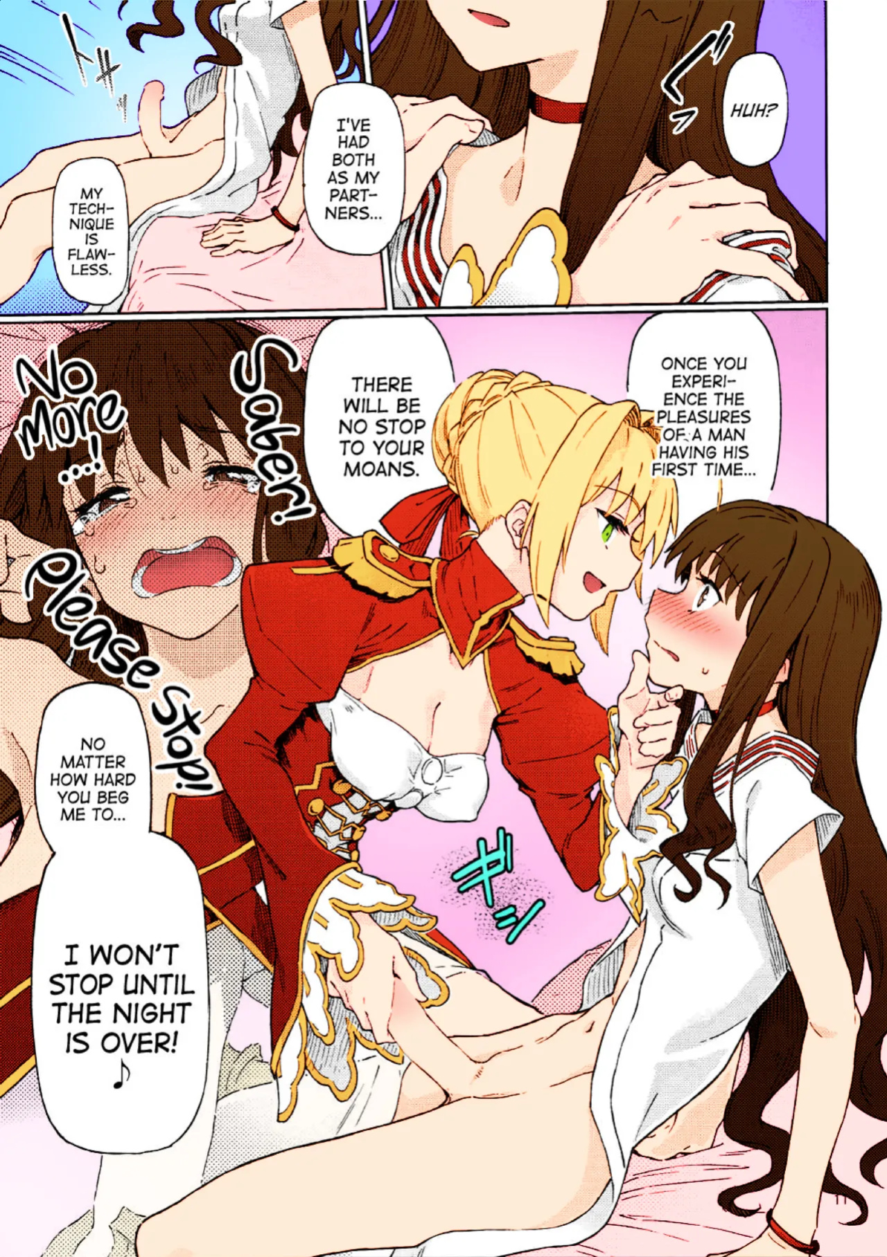 (COMIC1☆11) [Gokusaishiki (Aya Shachou)] Koutei Tokken sEXtella | Imperial Privilege sEXtella (Fate/EXTELLA) [ATF] [Colorized]