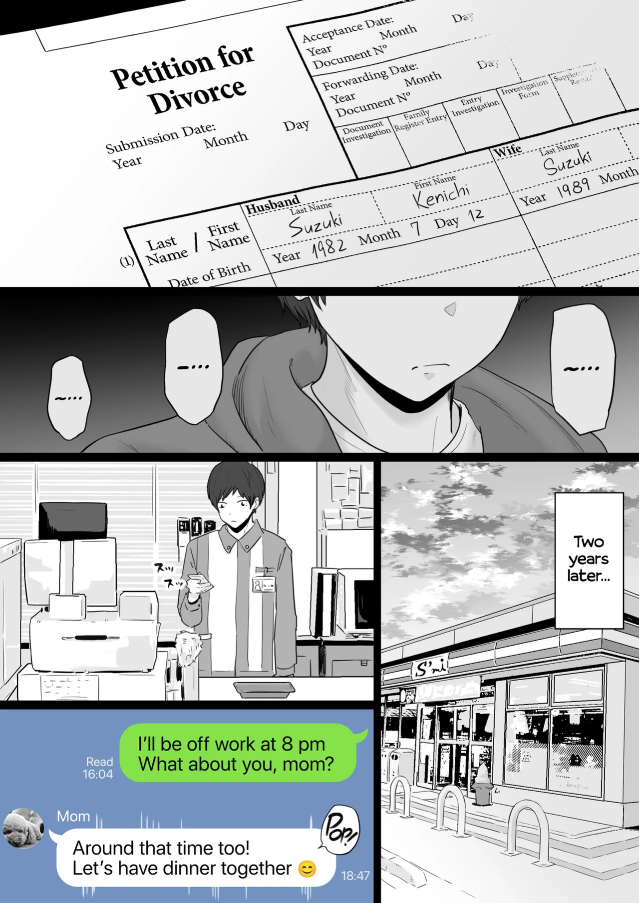 [Watson-dou] Houkai Kazoku -Hahaoya ga Yakuza to no Sex ni Hamatta Hanashi- | Broken Family - A Story About a Mother Who Became Addicted to Sex With a Yakuza [Navajodo]