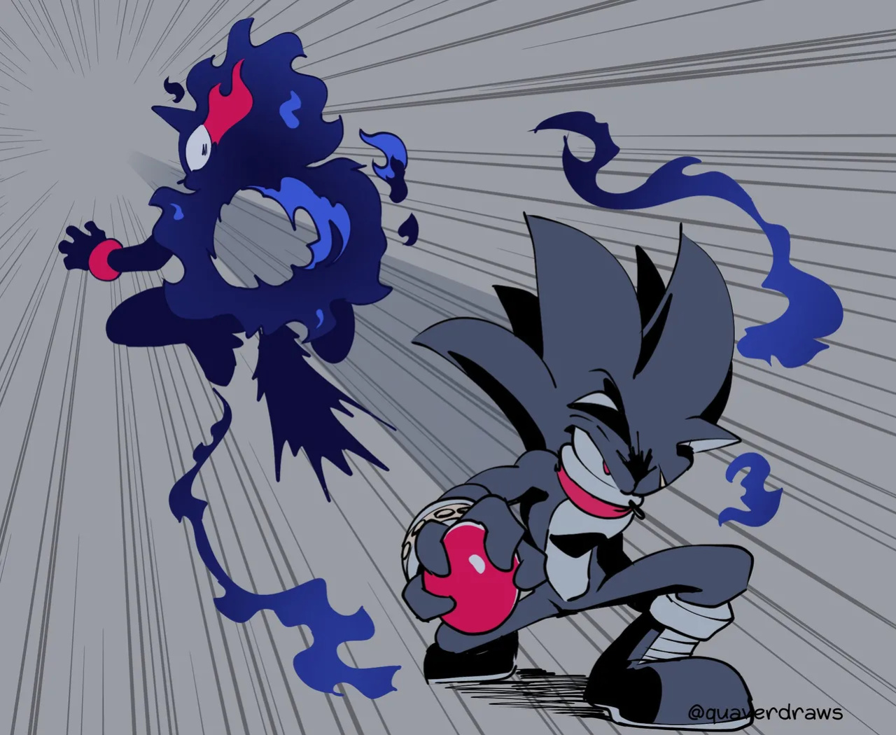 [Quaverdraws | QuaverNSFW] Prototype Sonic x Prototype Blaze