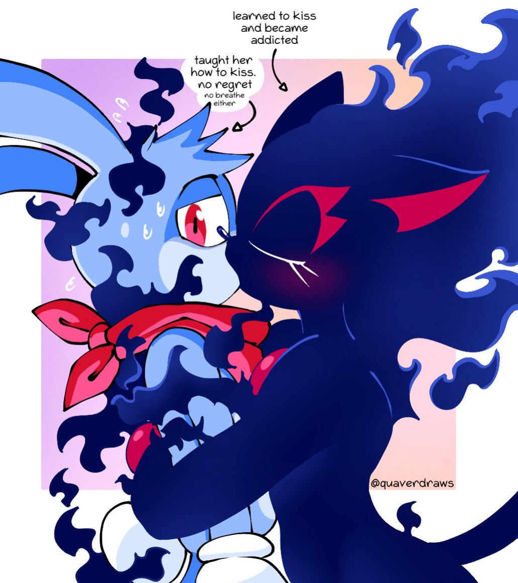 [Quaverdraws | QuaverNSFW] Prototype Sonic x Prototype Blaze
