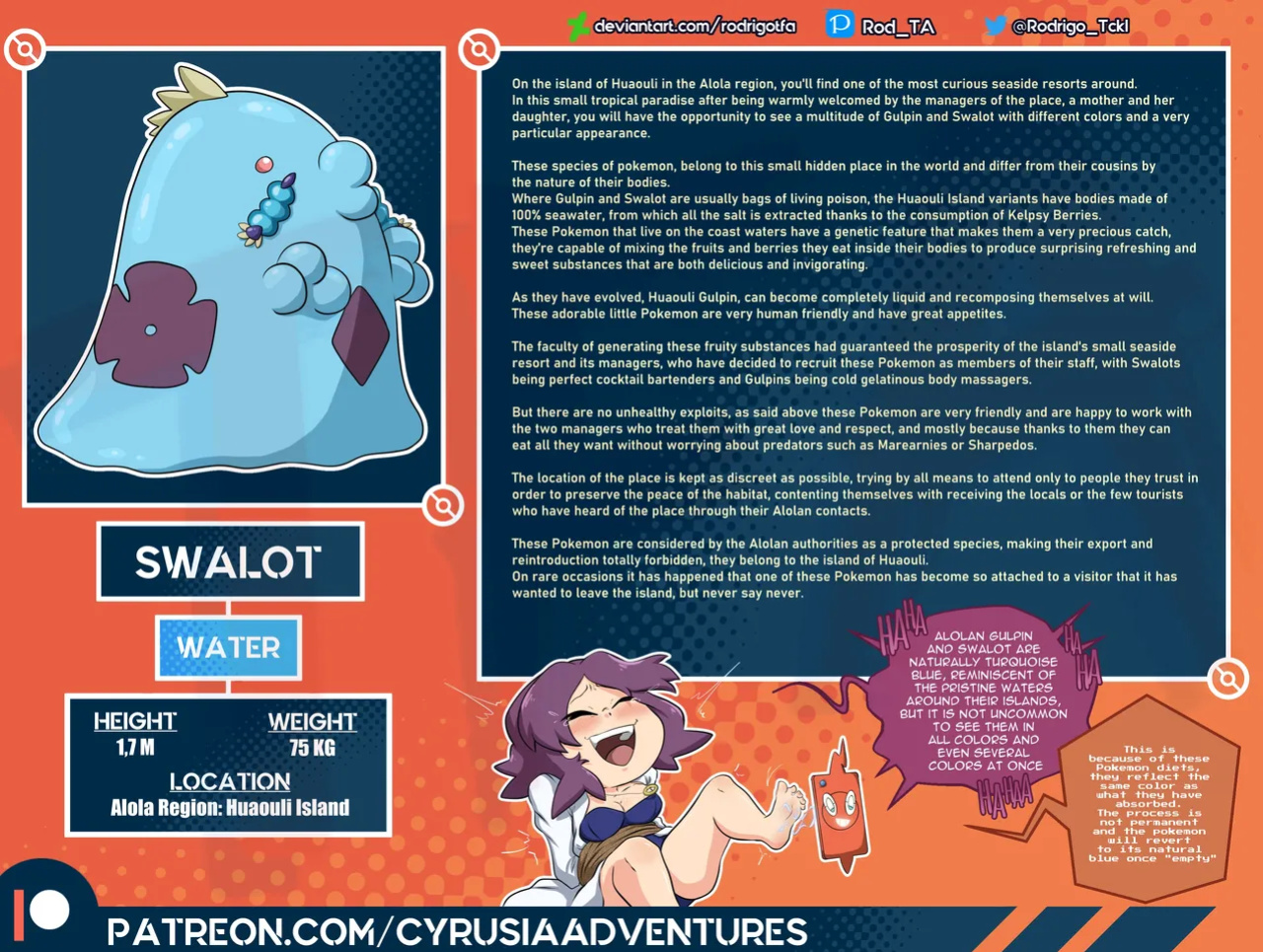 [rodrigotfa] 1. Cyrusia's Adventures / Lore Infos / New pokemon Variants pokedex entries
