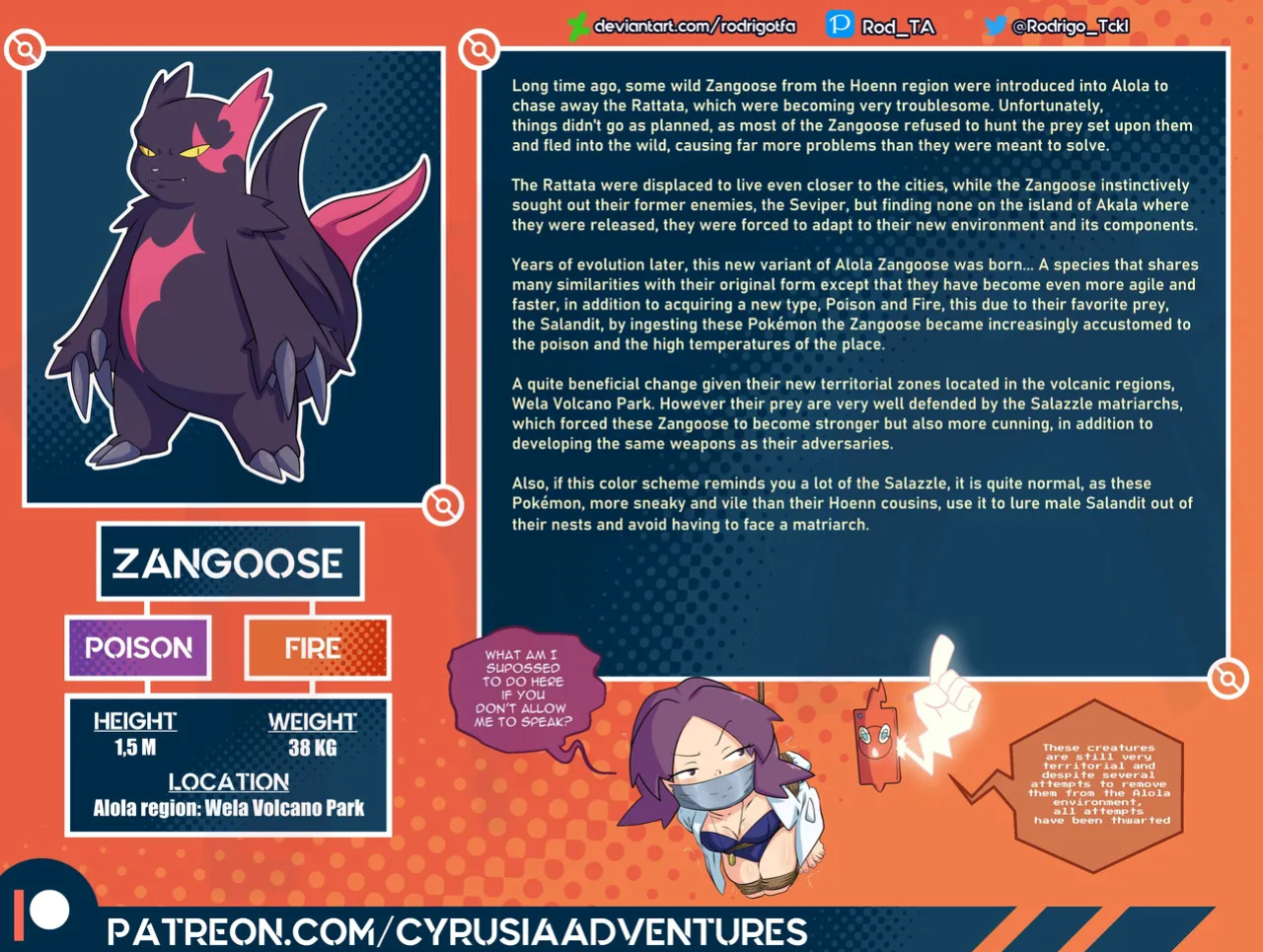 [rodrigotfa] 1. Cyrusia's Adventures / Lore Infos / New pokemon Variants pokedex entries