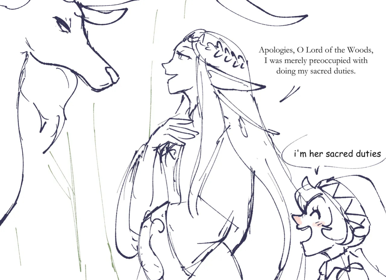 [jsketch12 art] Epic Santa Elf x Fantasy Elf Yuri