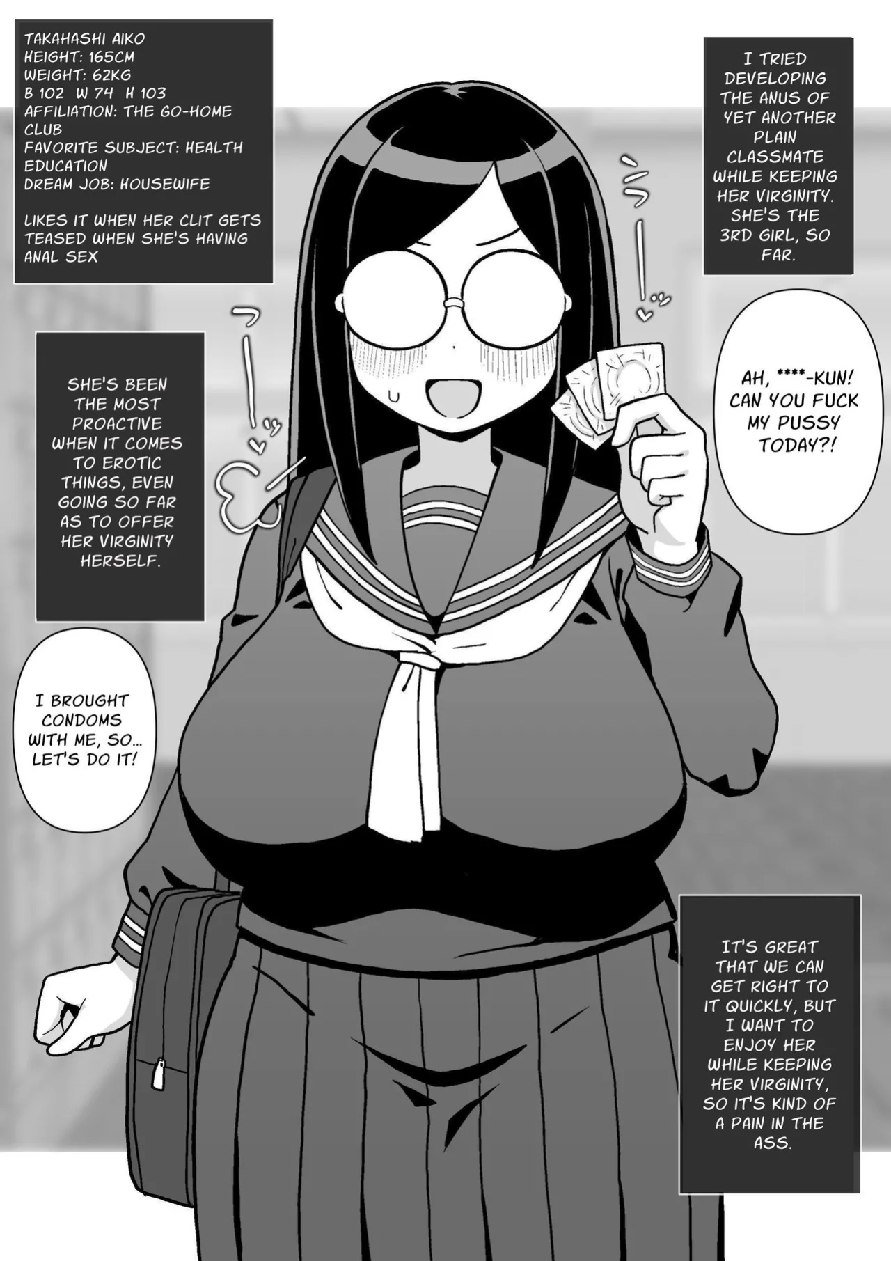 [Surudoiman no Irutokoro (Norihito)] Mob-gao Doukyuusei o Shojo no Mama Anal Kaihatsu shita Hanashi | I Sexually Developed The Anuses Of My Plain Looking Classmates While Leaving Them As Virgins [GGY Translations]