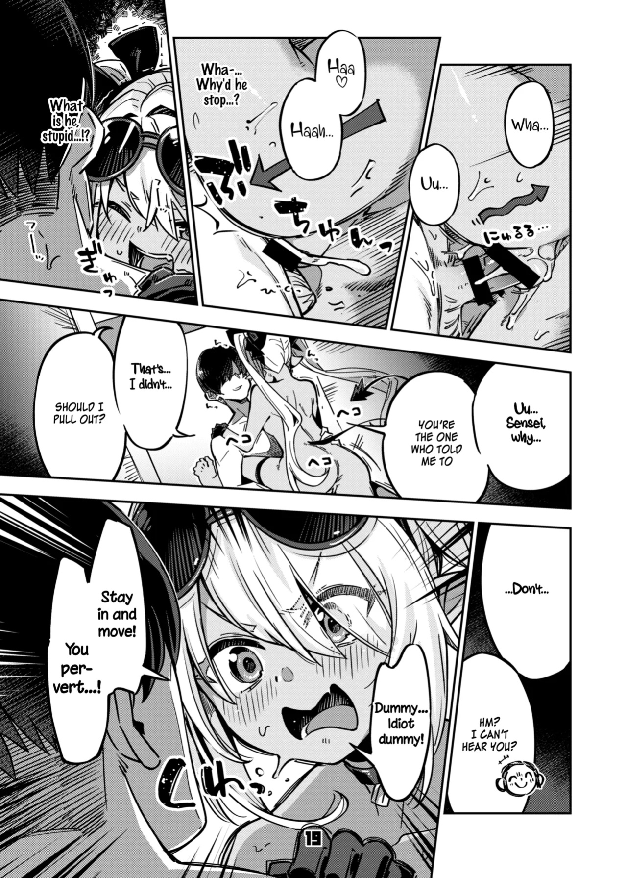 [Zombie to Yukaina Nakamatachi (Super Zombie)] Sensei no Baka! Hentai! Mou Shiranai!! | Idiot! Pervert! Leave me alone!! (Blue Archive) [SDF]