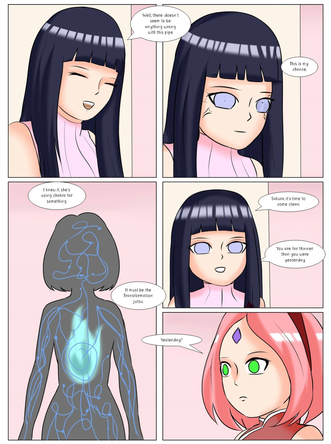 Sakura, Hinata, Tsunade weight gain