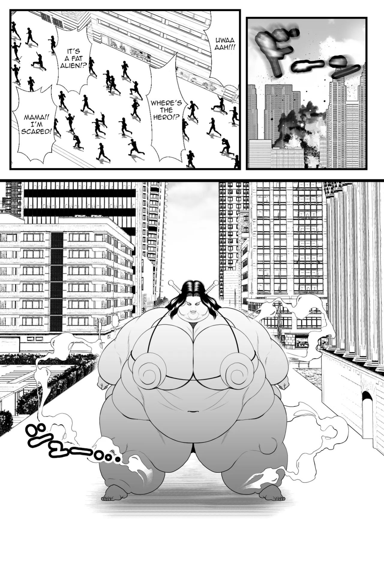 [Nekorondoru (Tokei)] Alien Fatfat VS Superheroine
