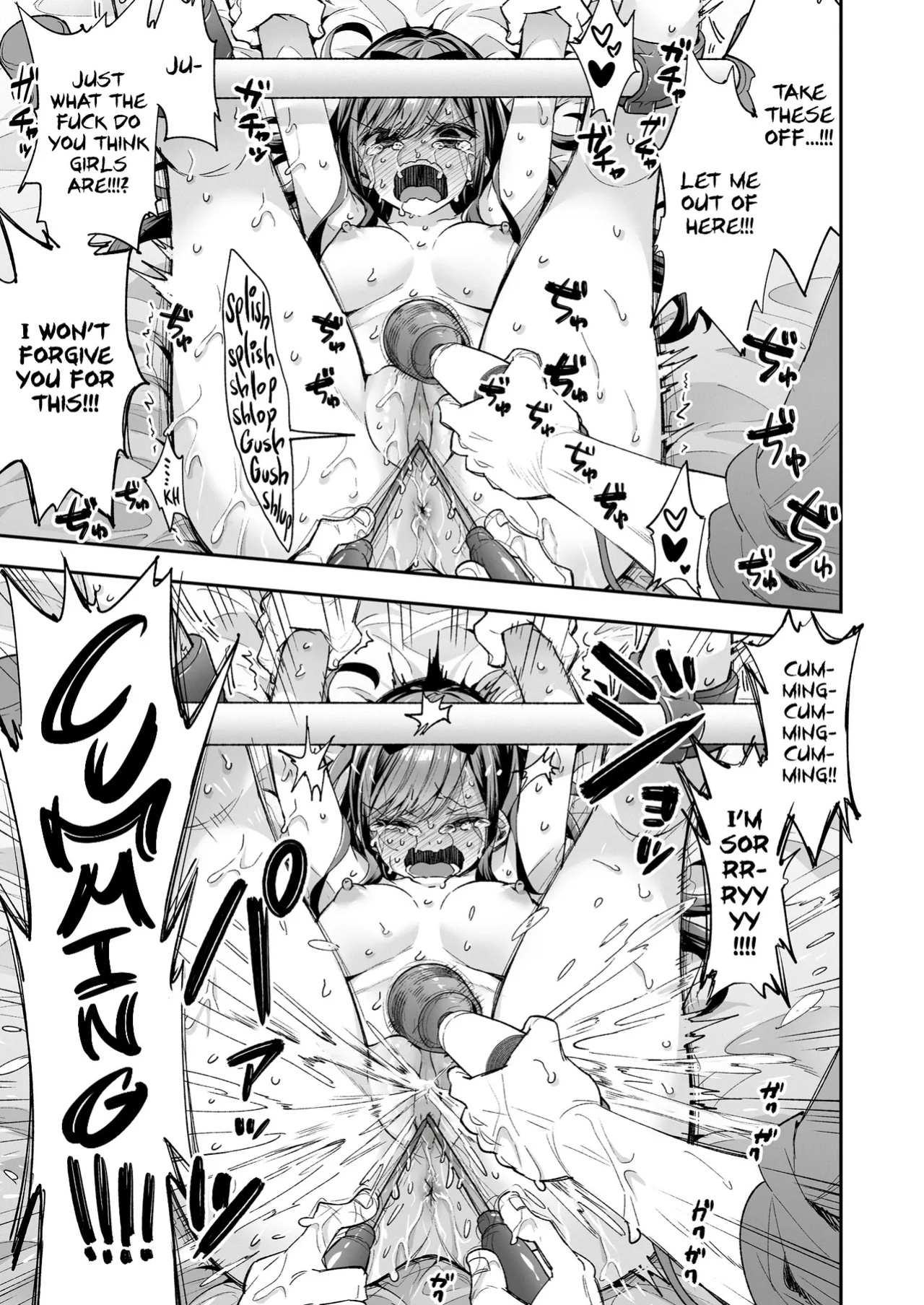 [Mochi Dog Laboratory (Asakai Mocchinu)] Omocha Shoujo Mugen Zecchou ni Naku | The Toy Girl Weeps in Endless Pleasure [Xzosk]