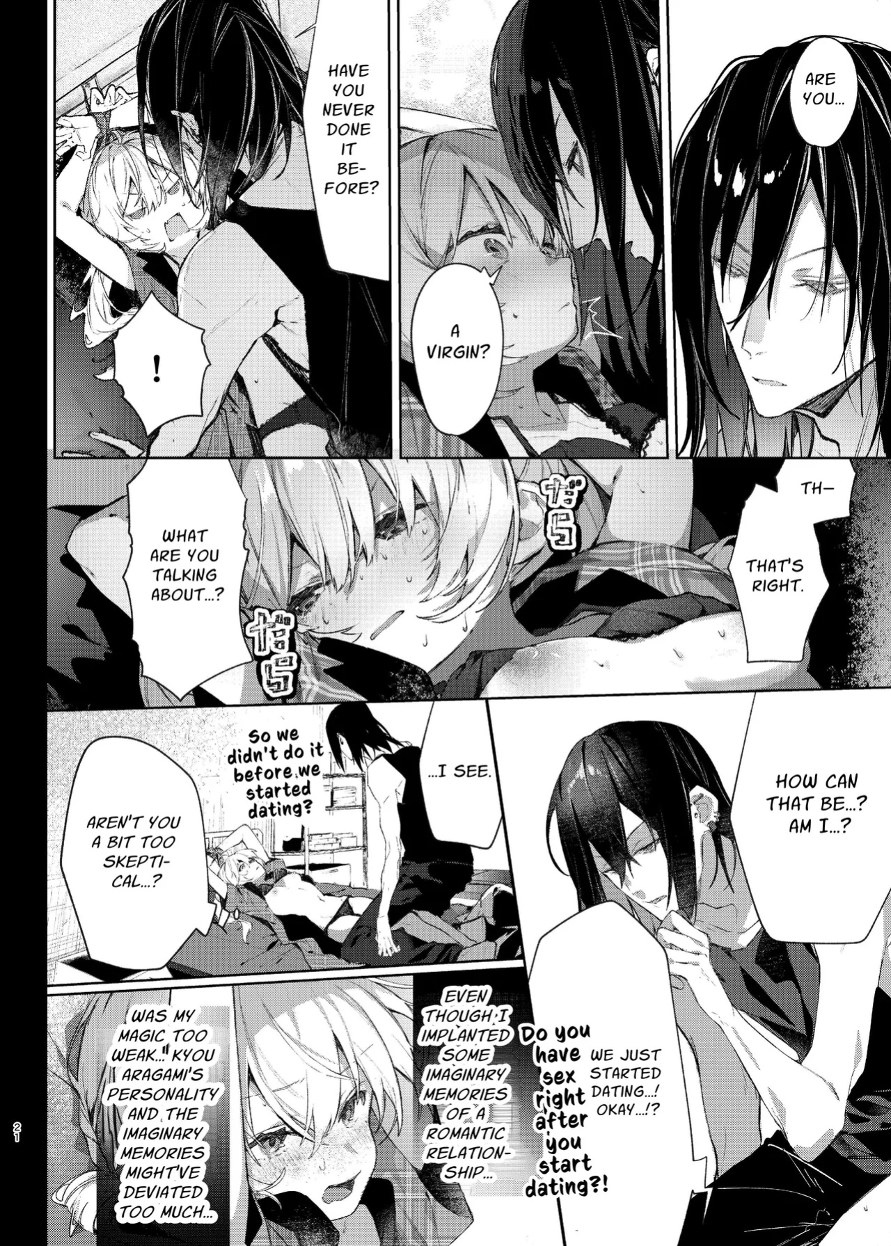 [Hankatsuu Shoujo (Enomoto Nao)] Majo Minarai wa ××× Shitakunai! | The Apprentice Witch Doesn't Want To XXX! [Cunny Garden]