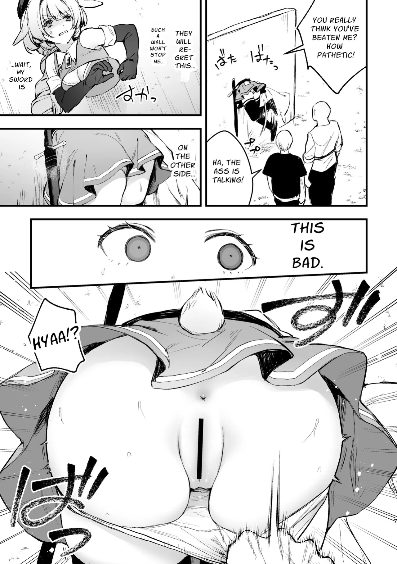 [Beans Mame (Mochiji)] Kabeshiri Usagi Boukensha, Kusuri de Kyousei Hatsujou!? | KABESHIRI ~ass in the wall gloryhole~ Bunny Adventurer's Drug Induced Estrus [よろきんパン工場]