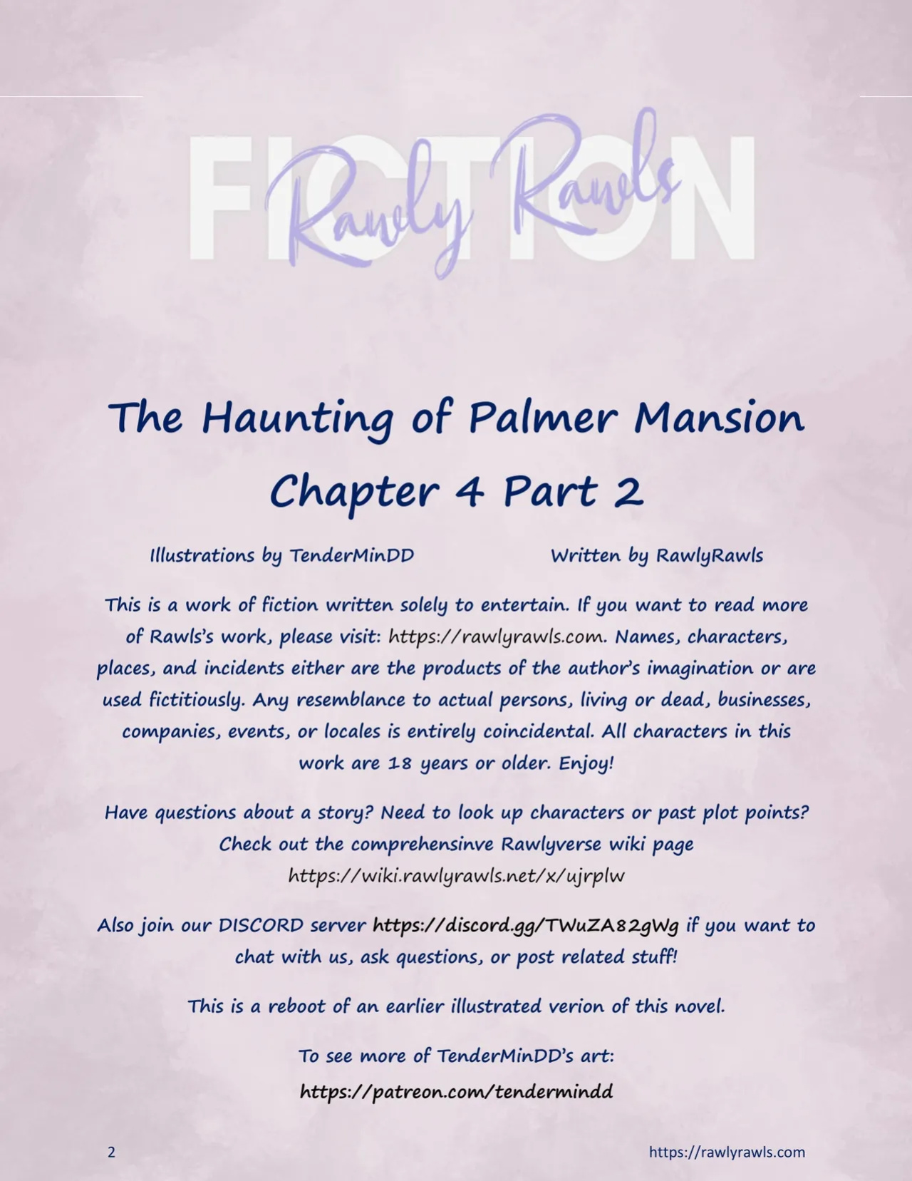[TenderMinDD & RawlyRawls] The Haunting of Palmer Mansion Chapter 4