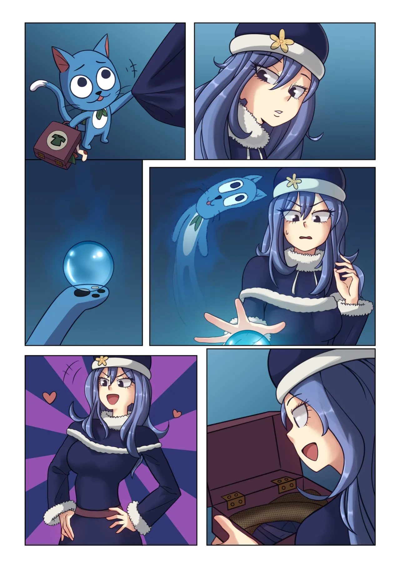 [TSFSingularity (Tobias Wheller)] Happy takes over Juvia's body! (Fairy Tail)