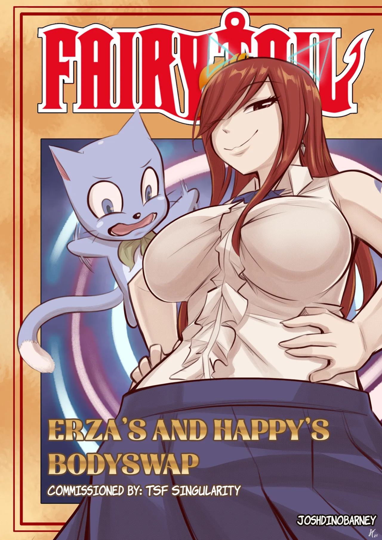 [TSFSingularity (Joshdinobarney)] Erza's and Happy's Bodyswap (Fairy Tail)