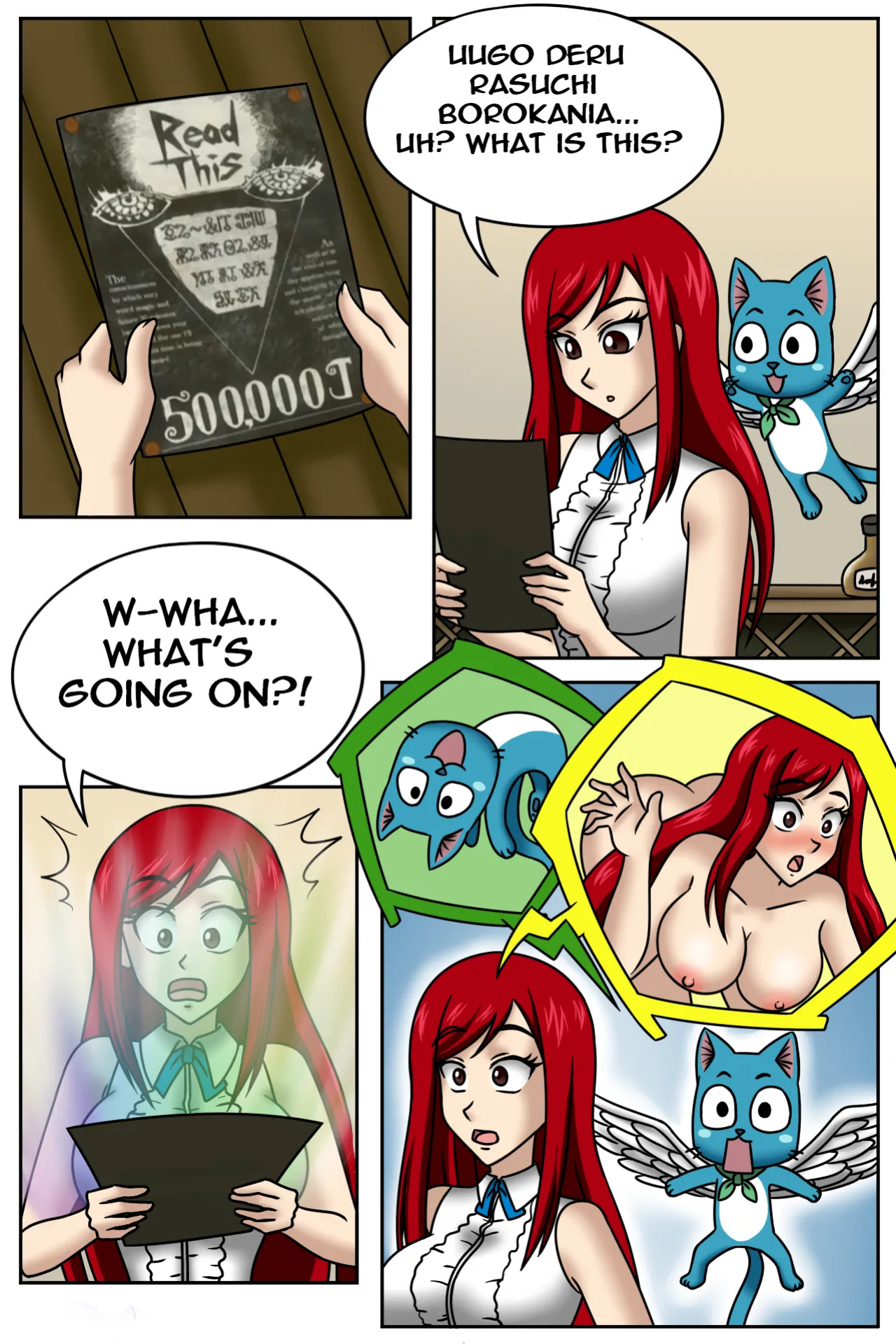 [TSFSingularity (SMartDrawings)] One "Happy" Erza! (Fairy Tail)