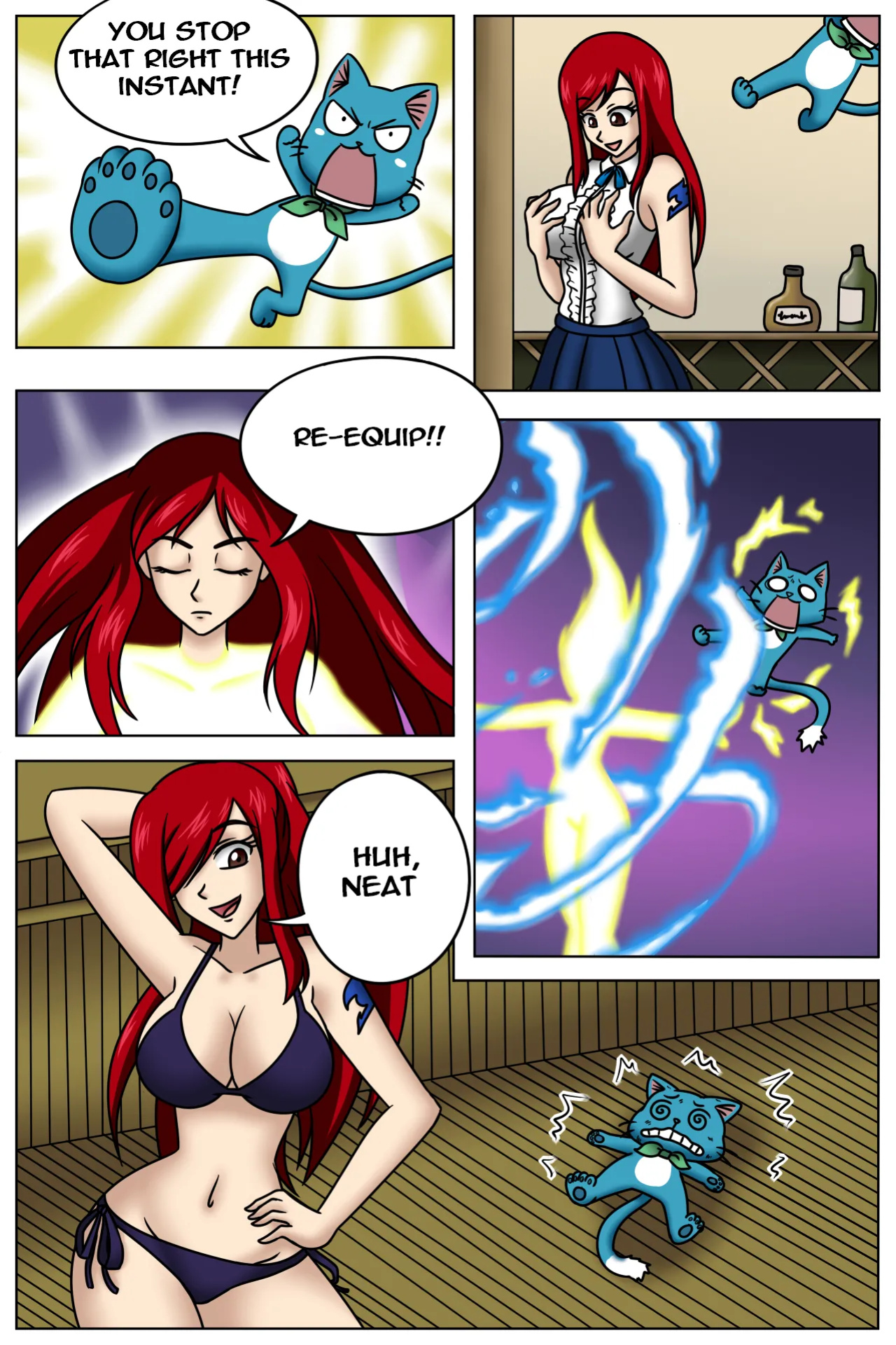 [TSFSingularity (SMartDrawings)] One "Happy" Erza! (Fairy Tail)