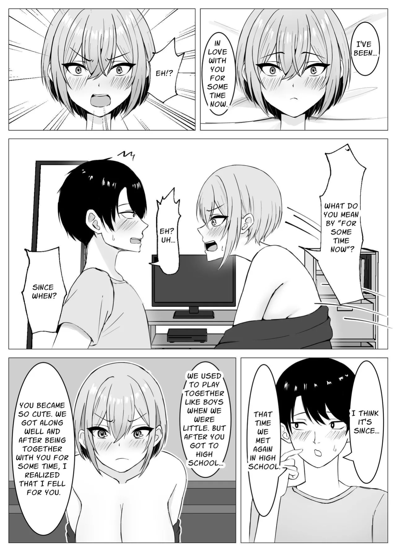 [Satsuki no Usa Koya (Satsuki Usa)] Saikai shita Osananajimi to Issen o Koecchau Hanashi | I Reunited With My Longtime Friend and Crossed the Line [maple]