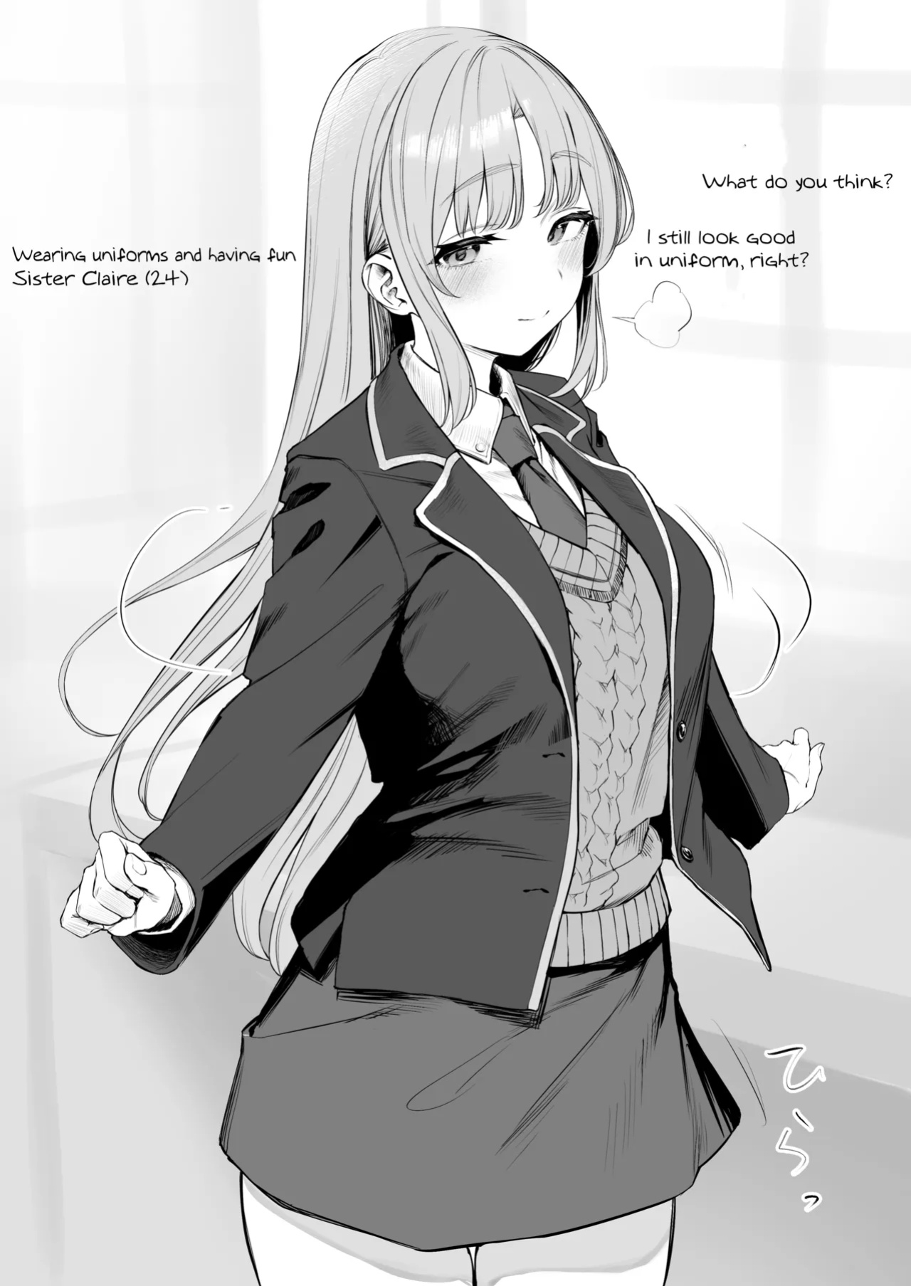 [Kawaraya] Seifuku Claire-san to Sex Suru zo! (Sister Claire)