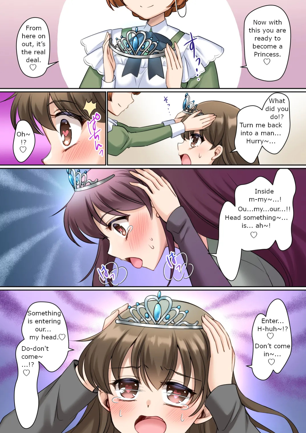 [Amuai Okashi Seisakusho (Kagura Kurumi)] Zettai ni Ohime-sama ni Nanka Narimasen wa! ~Ohime-sama Taiken de Ohime-sama ni Sareta Ore~ | I will never become a princess! ~I was made into a princess through the princess experience~