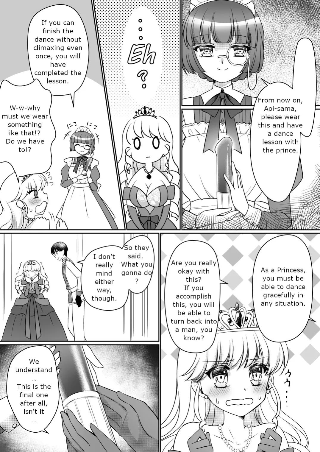 [Amuai Okashi Seisakusho (Kagura Kurumi)] Zettai ni Ohime-sama ni Nanka Narimasen wa! ~Ohime-sama Taiken de Ohime-sama ni Sareta Ore~ | I will never become a princess! ~I was made into a princess through the princess experience~
