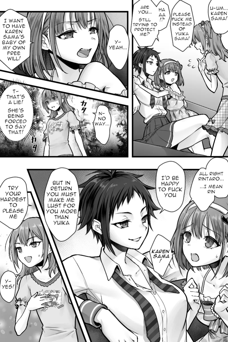 [Chijoku An (Sasanoma Nibi)] Zoku Futanari Chinpo-sama ni Kanraku Shita Kanojo to Mesu Ochi Shita Boku no Monogatari [ENG]