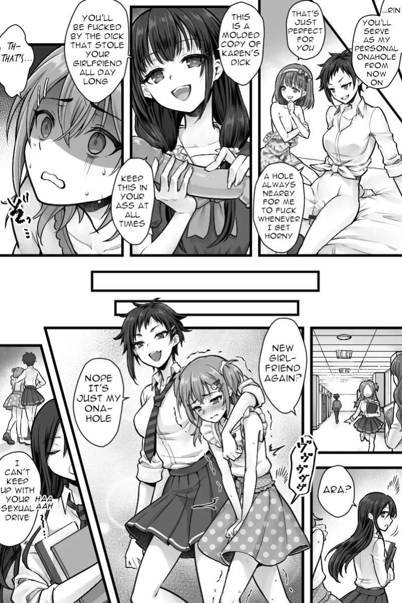 [Chijoku An (Sasanoma Nibi)] Zoku Futanari Chinpo-sama ni Kanraku Shita Kanojo to Mesu Ochi Shita Boku no Monogatari [ENG]