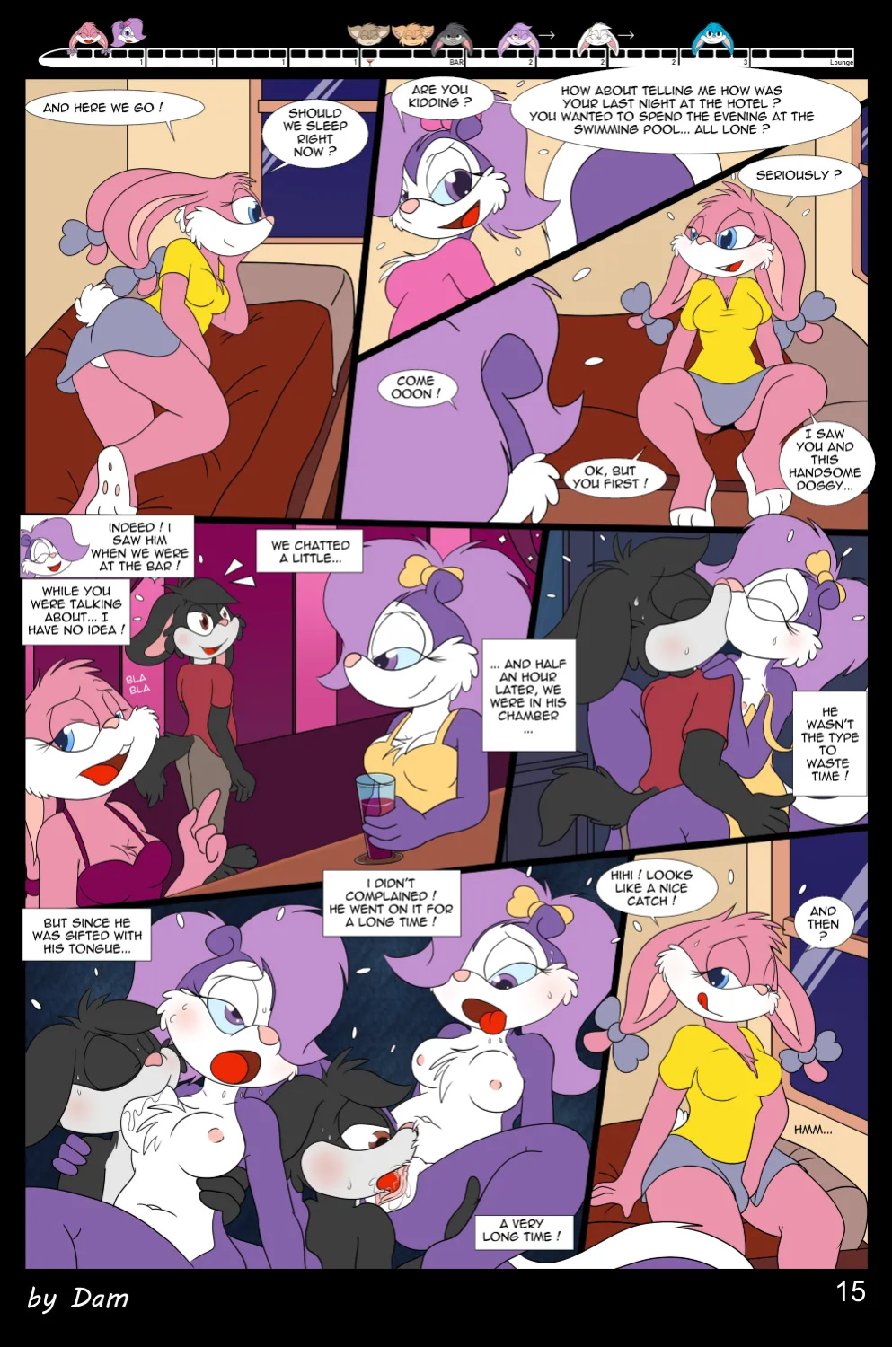 [Dam (DamBun)] Toons on a Train (Incomplete)