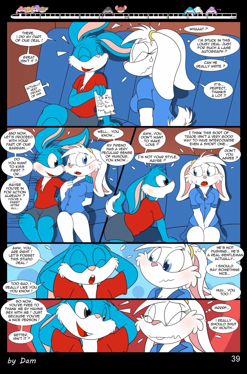 [Dam (DamBun)] Toons on a Train (Incomplete)