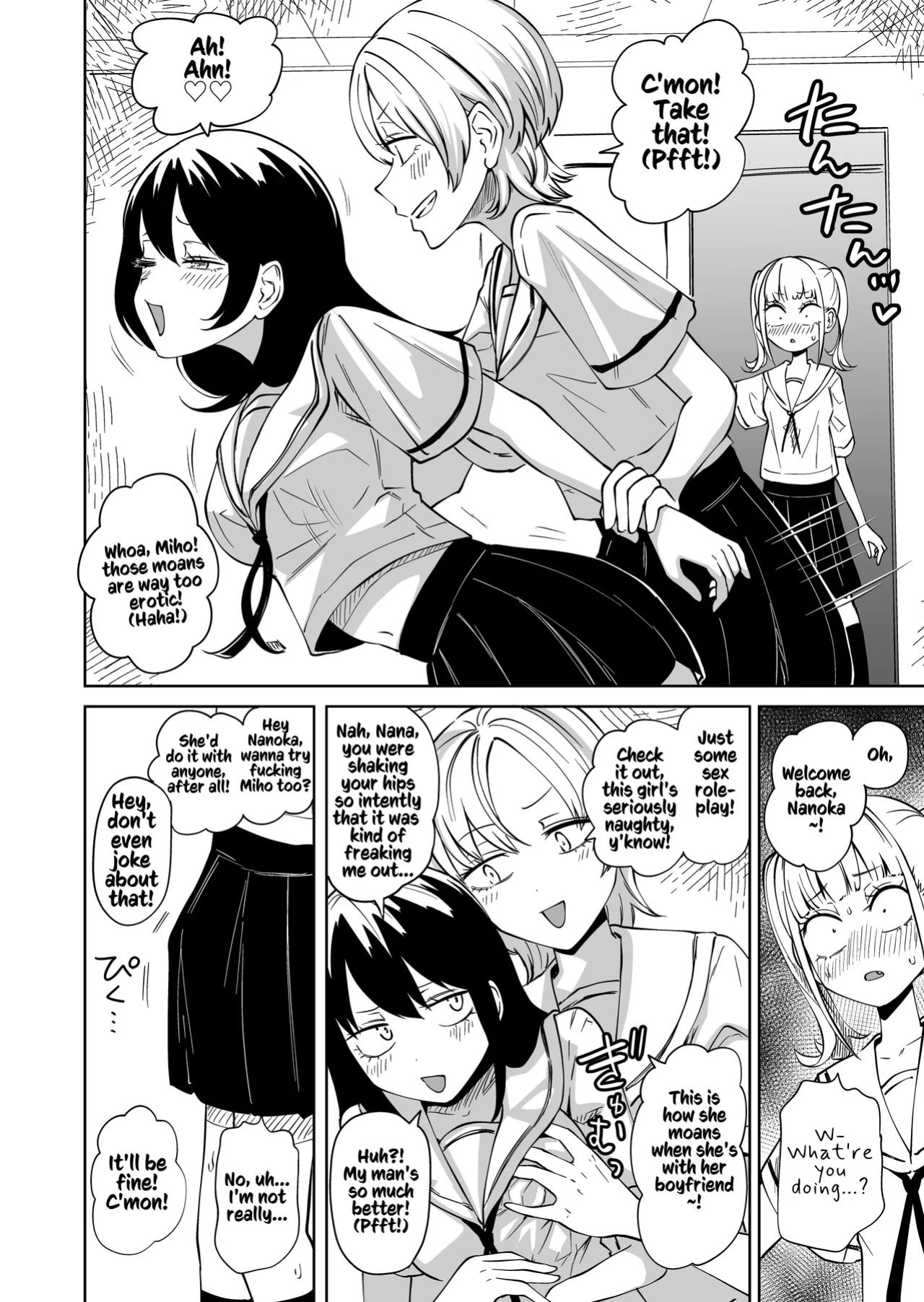 [Mikenekohanten (Sakamoto Kafka)] Chinpo Bare shita Ikioi de Tomodachi Zenin Onaho ni Shichaimashita | After I Was Exposed As A Futanari, I Turned All My Friends Into My Fuckholes! [Kusanuu]