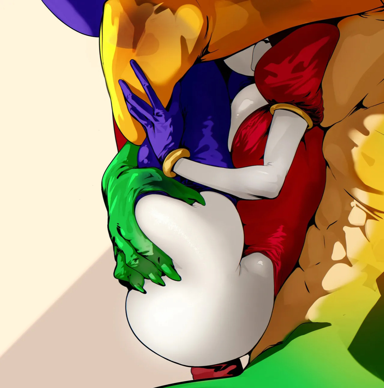 Pomni (The Amazing Digital Circuis) + Muscular Gumigoo - Yellow Elerphant