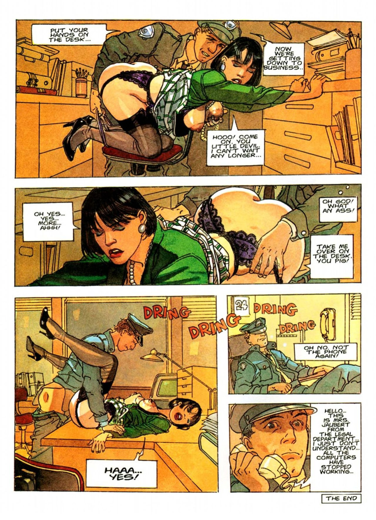 [Jean-Pierre Gibrat as Martel] A present from upstairs