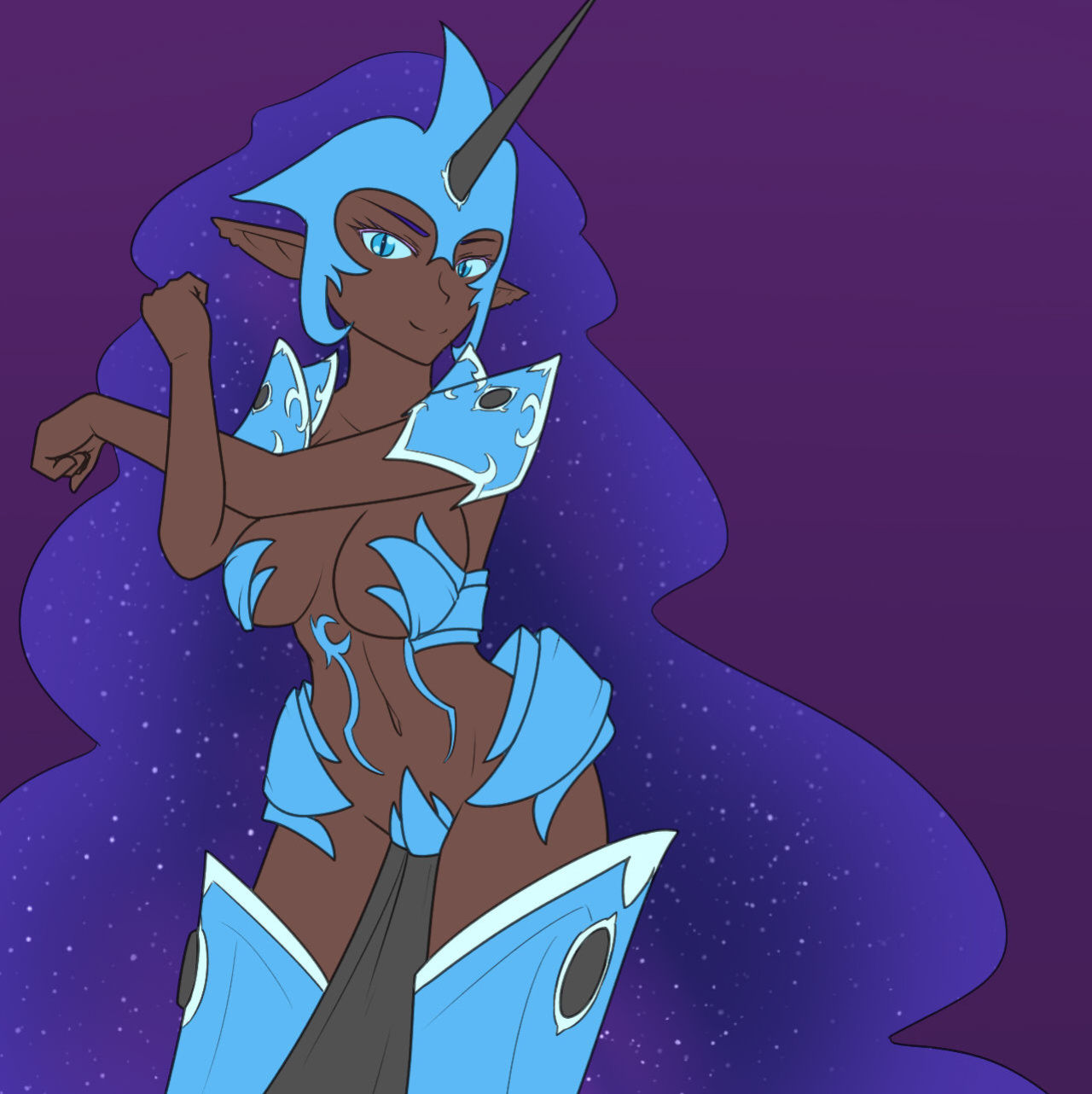 [JonFawkes] Strip Nightmare Moon (My Little Pony: Friendship is Magic)