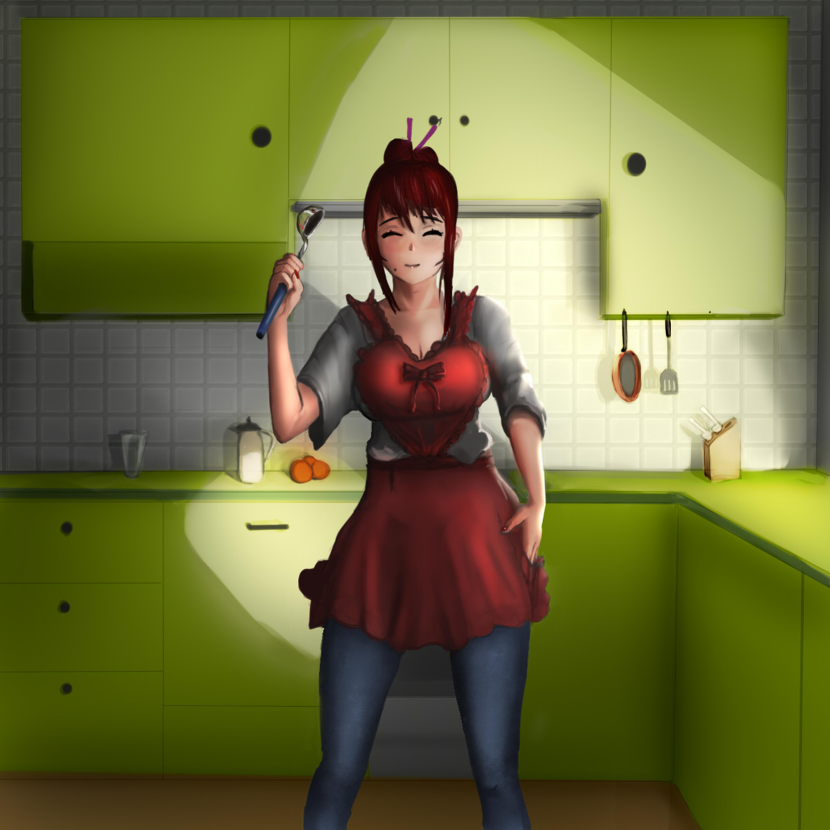 [symebyte] Mom is acting weird tonight.