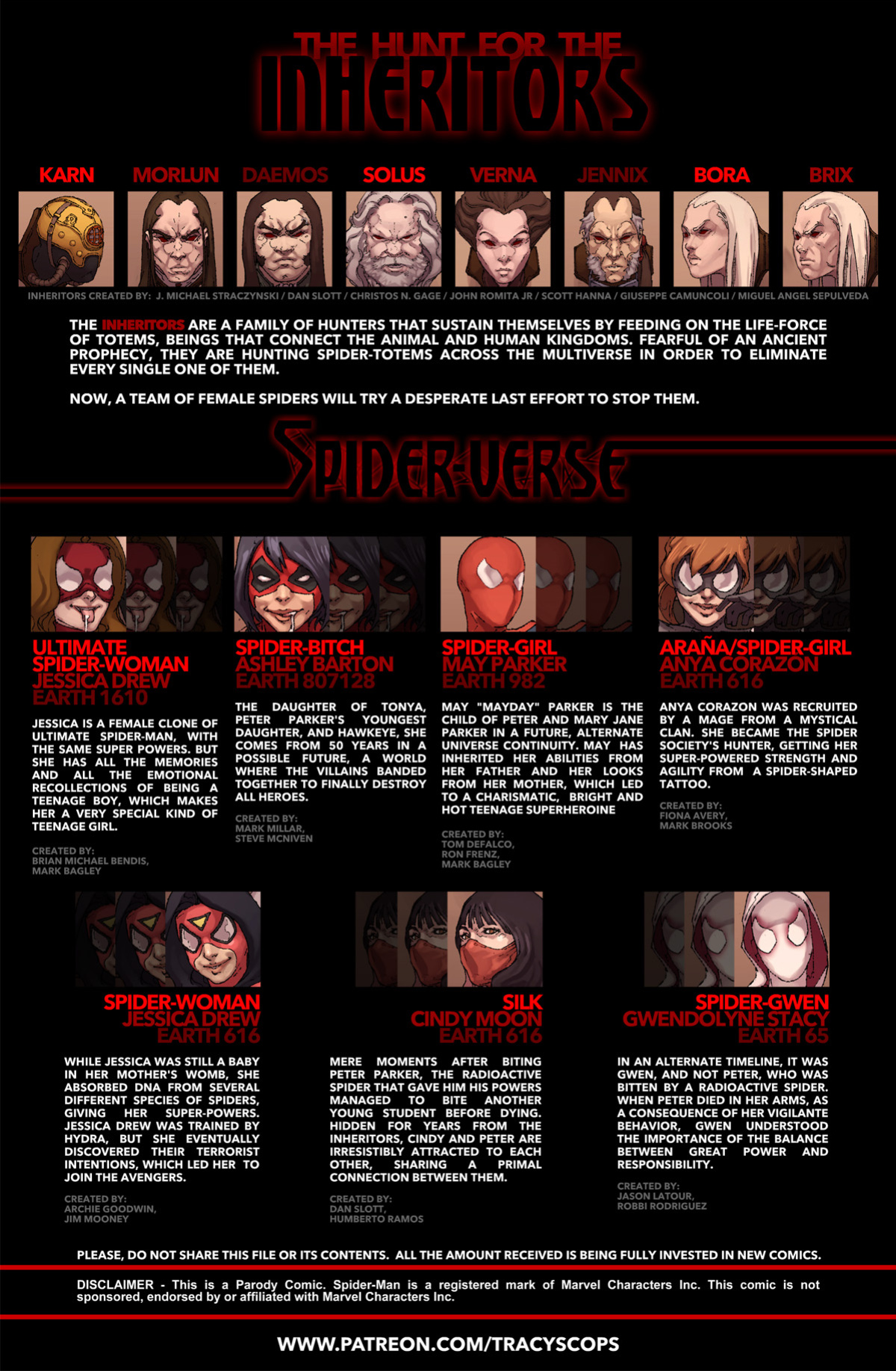 [Tracy Scops (Cheese-ter)] Porn Edge of Spider-Verse - The Hunt for the Inheritors (Spider-Man)