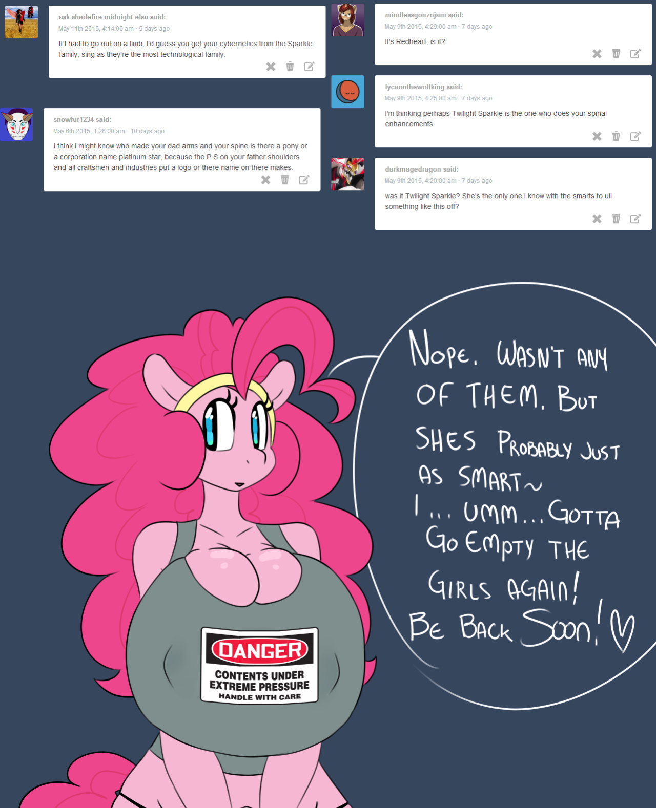 [Somescrub] Hugtastic Pinkie Pie