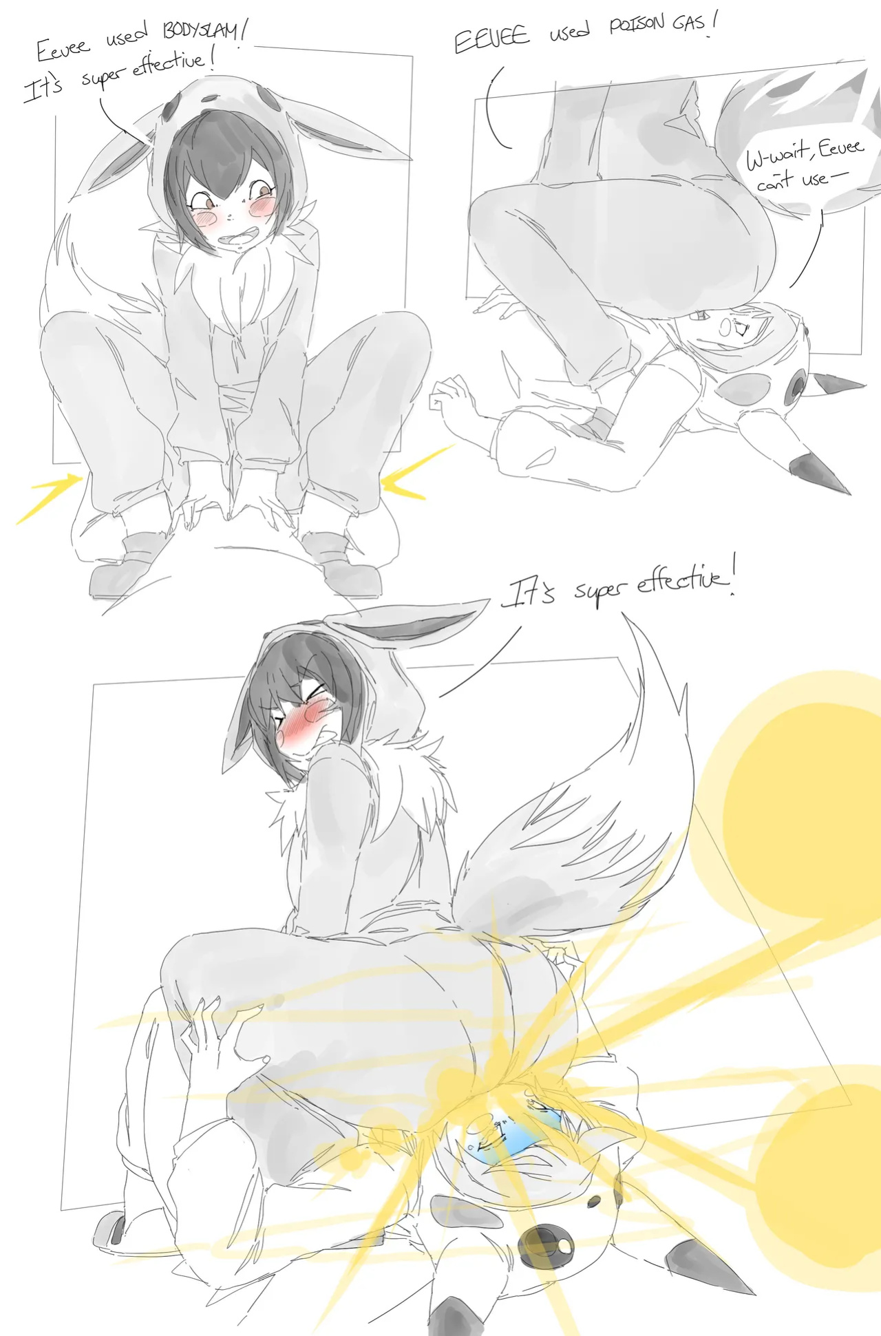 [Lazei] Pokemon: Hex Maniac and Pokekid comics
