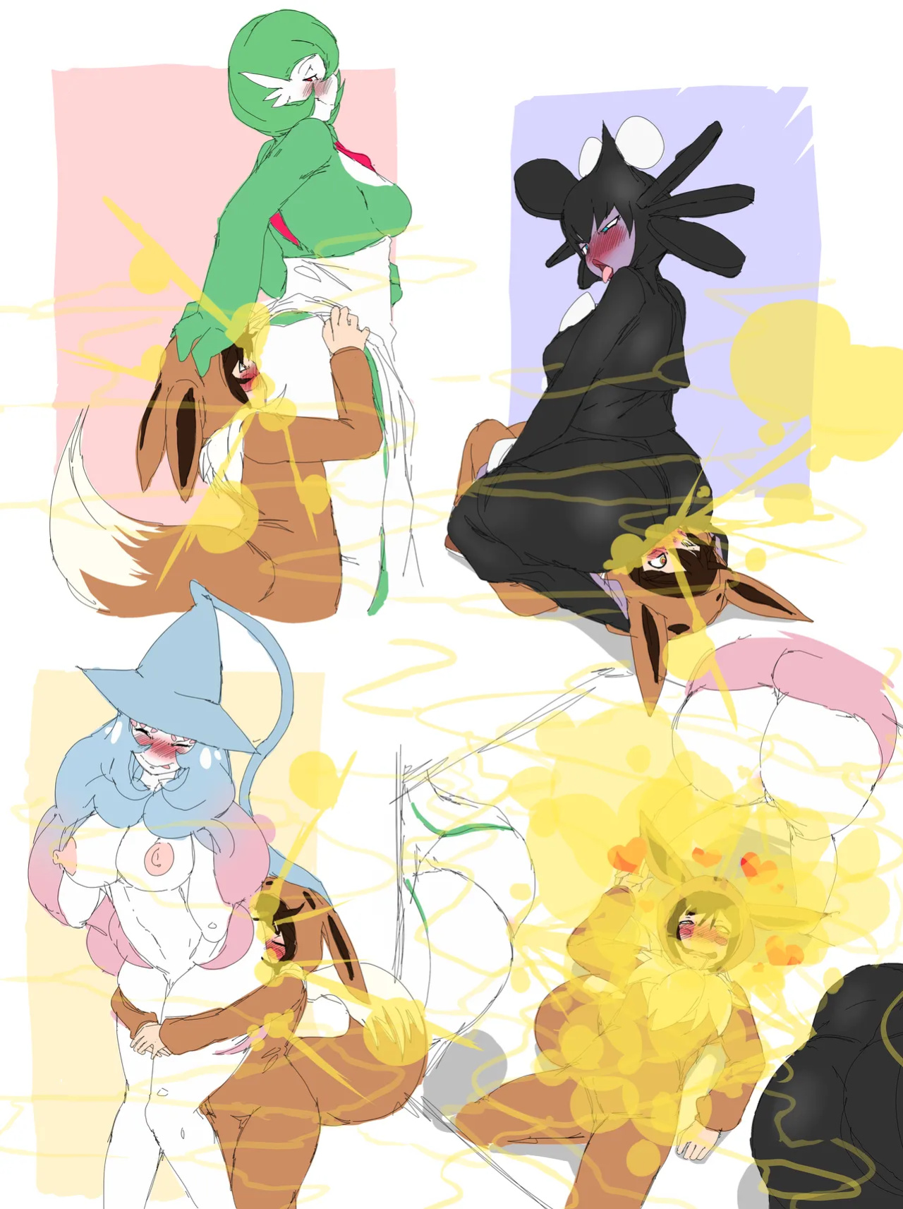 [Lazei] Pokemon: Hex Maniac and Pokekid comics