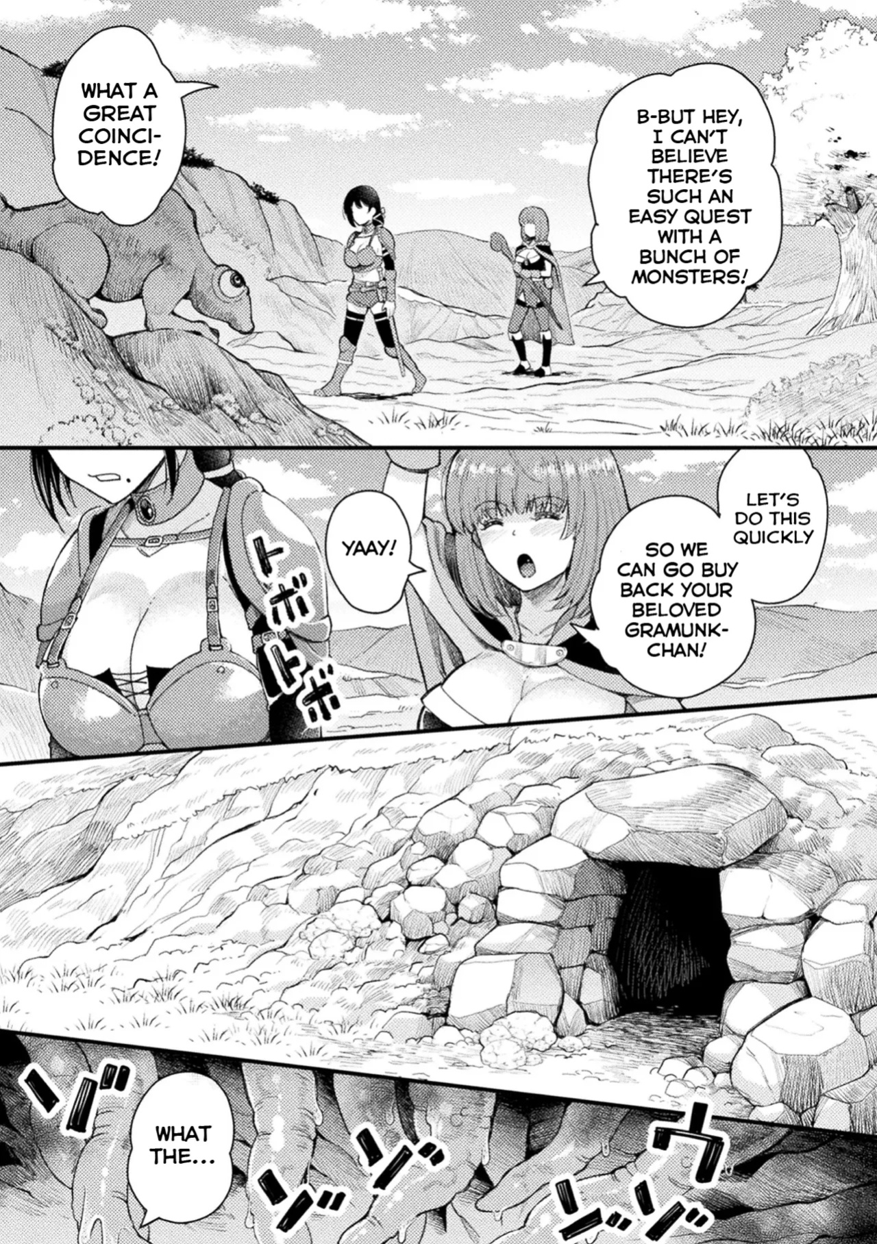[Kawai Shun] Kinkyuu Quest "Shokushu ni Oborete" (2D Comic Magazine Shokushu Beya Seigi no Heroine Nikugoku Ryoujoku de Mesu Ochi Acme Vol. 1) [Shiranai Translations]