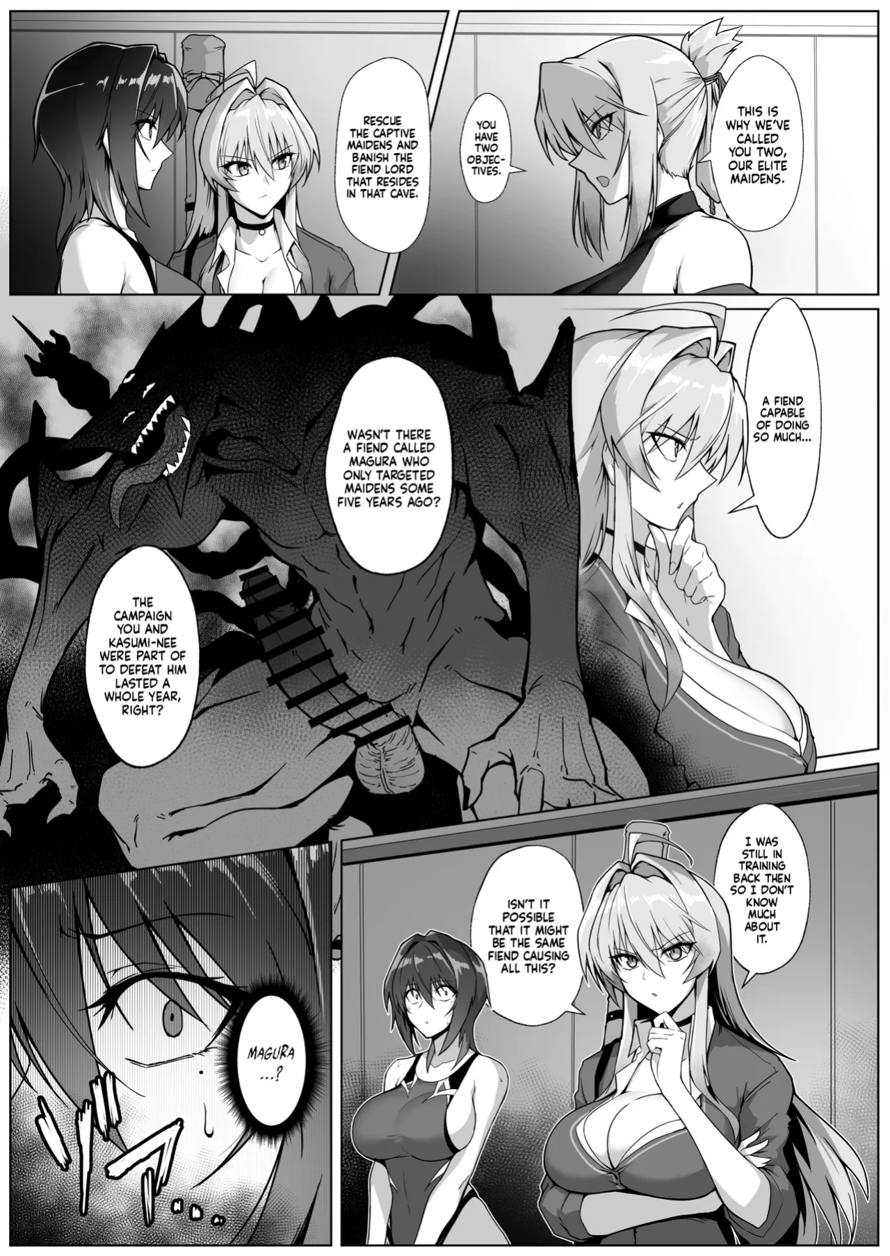 [Hokkebain! (Halcon)] Hama no Miko Ingoku ni Otsu | Exorcist Maidens: The Fall to Lustful Hell [Shiromaru]