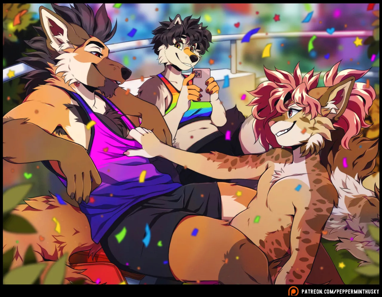 [PeppermintHusky (Roanoak/Ace)] Pride 2024 + Belly Rubs