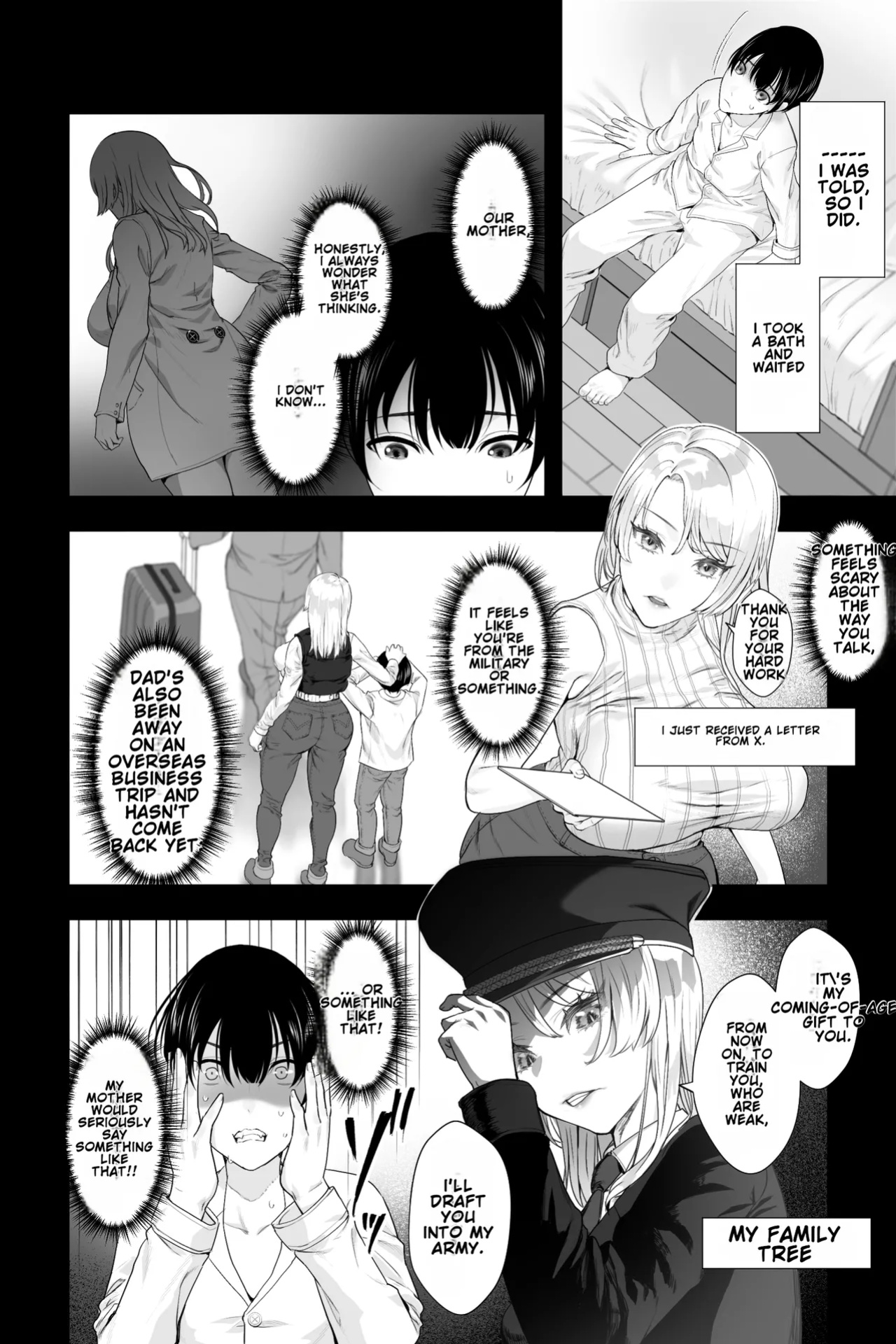 [Ginshio Honpo (Ginen)] Gaikoku no Haha ~Ginpatsu Bakunyū no Haha ni Shibo Sei Fudeoroshi Sa Reru Mikkakan~