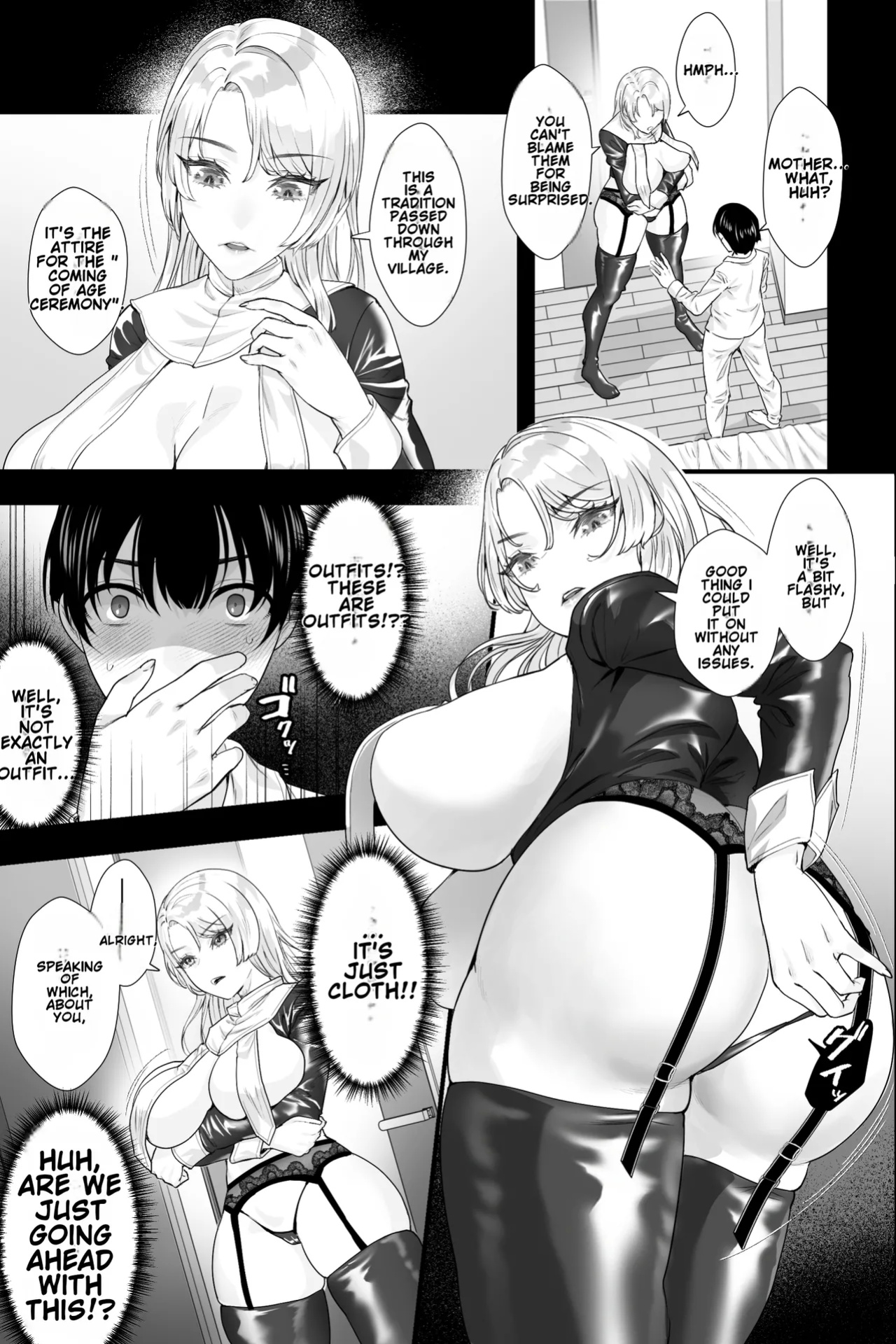 [Ginshio Honpo (Ginen)] Gaikoku no Haha ~Ginpatsu Bakunyū no Haha ni Shibo Sei Fudeoroshi Sa Reru Mikkakan~