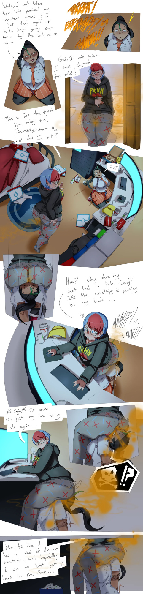 [Lazei] Penny Using Nemona as a Gaming Chair