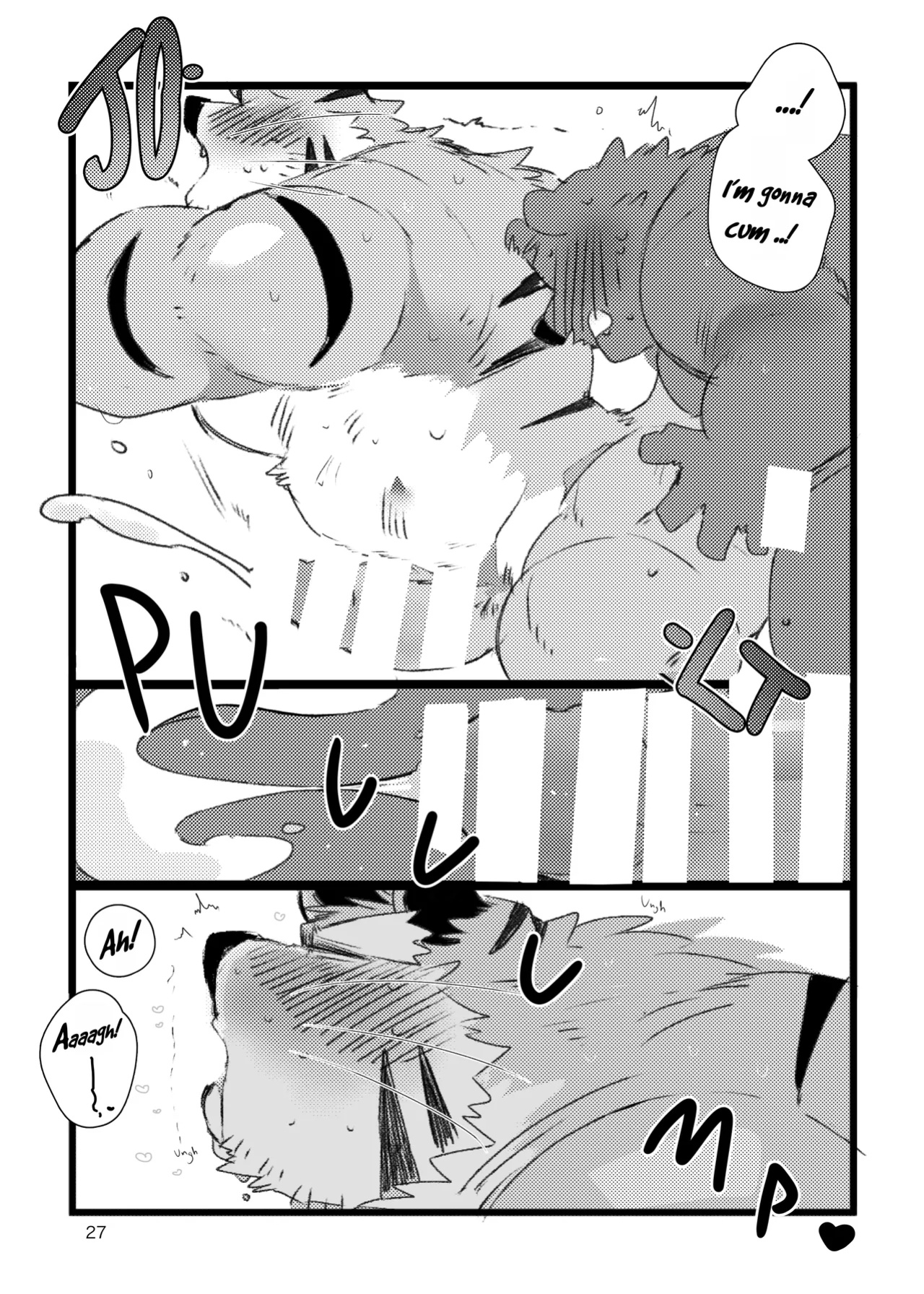 a book about getting lovey dovey with an old tiger with kansai accent in a public bathouse