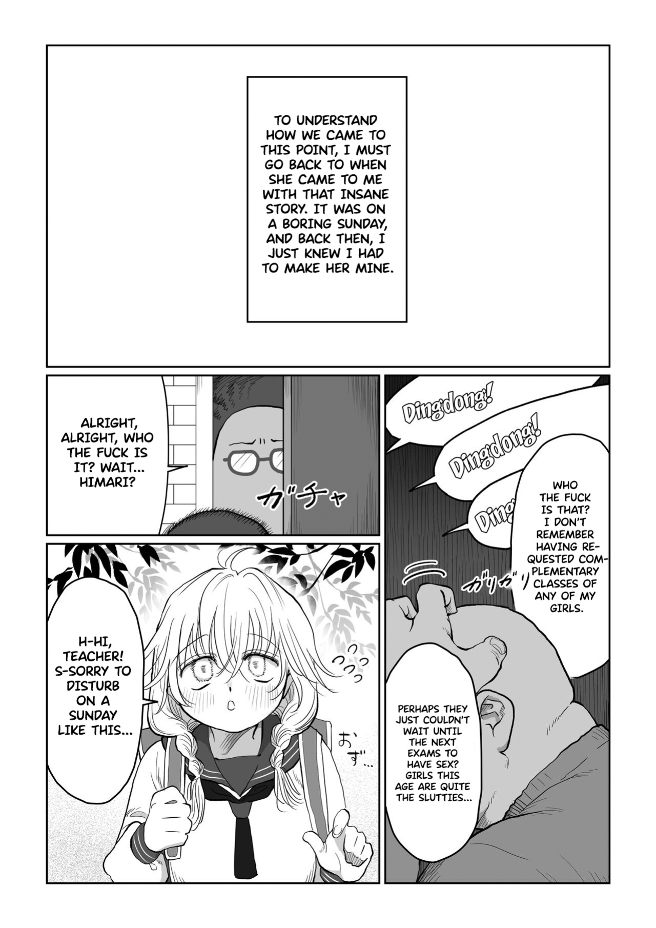 [Original Rewrite] [Nanahara Mitsuru] Ojisan ga Muchikko ni Ecchi na Koto o Oshieru Hanashi Joukan An Old Man Teaching An Ignorant Girl All About Sex - First Part [Forbidden Eden]