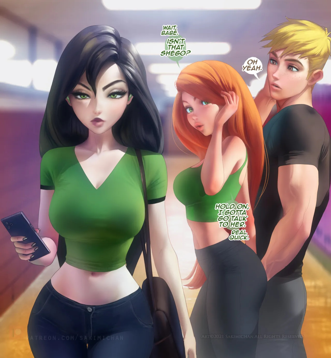 [Sakimichan] Distracted Girlfriend (Kim Possible)