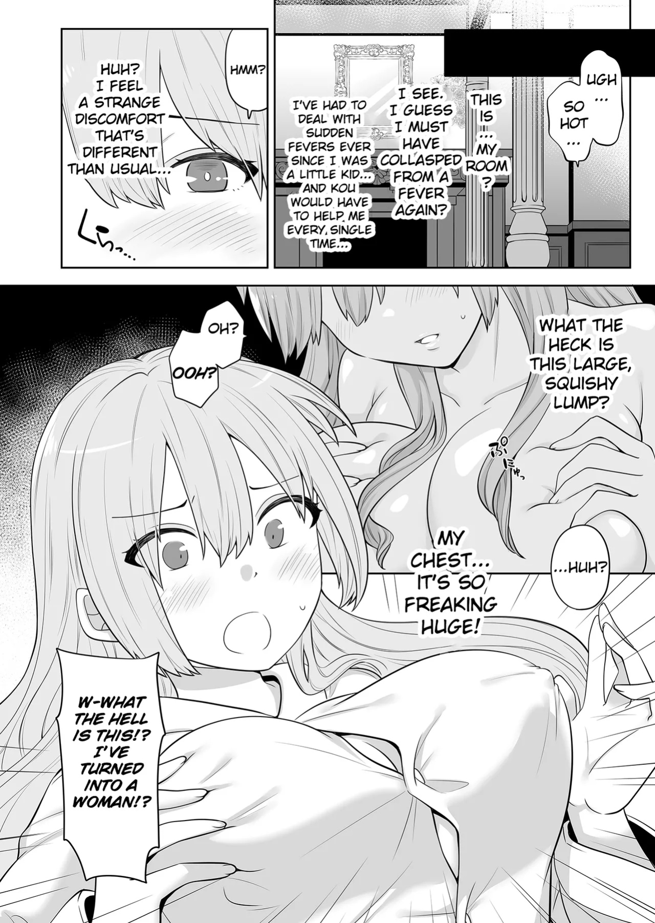 [Nanaten Manten (knsk)] TS Ojou-sama wa Shitsuji ni Osowaretai [TheFrogManScans]