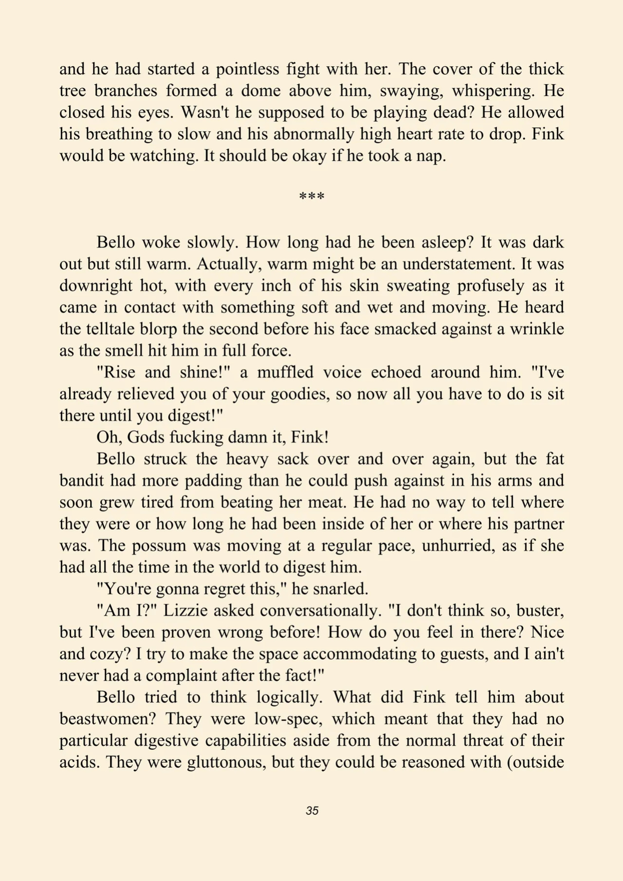 Fink's guide to prey