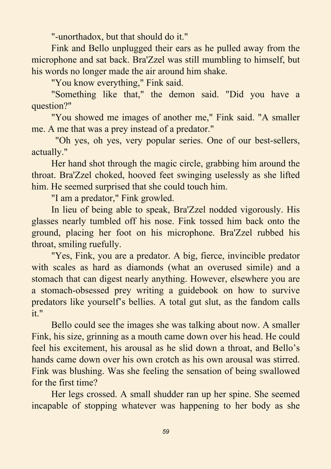 Fink's guide to prey